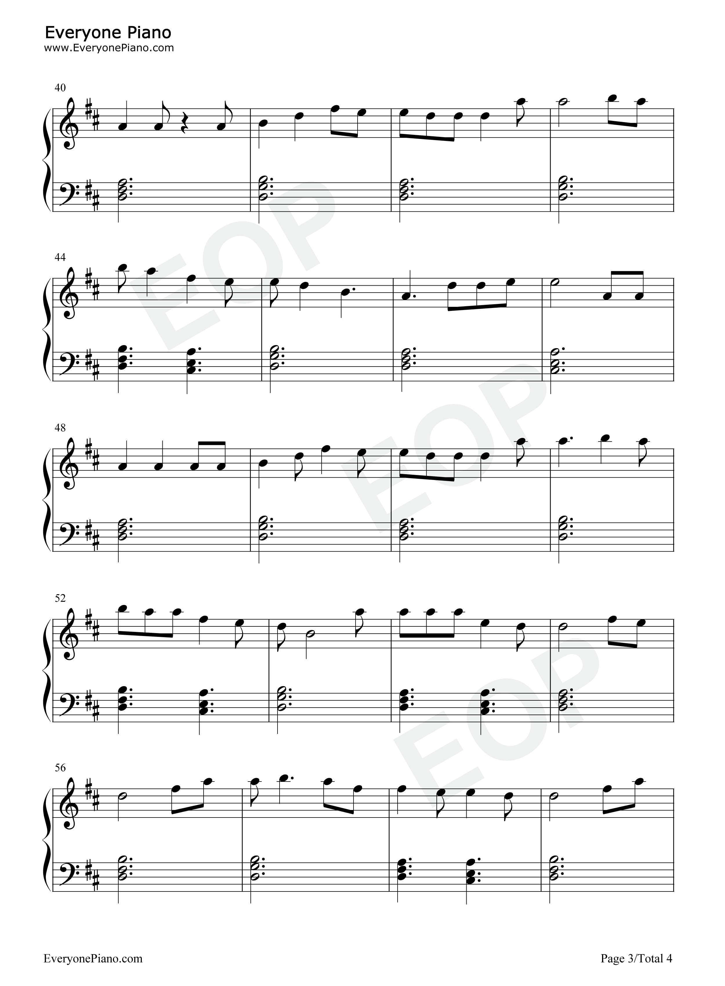 Touch_the_Sky钢琴谱_Julie_Fowlis