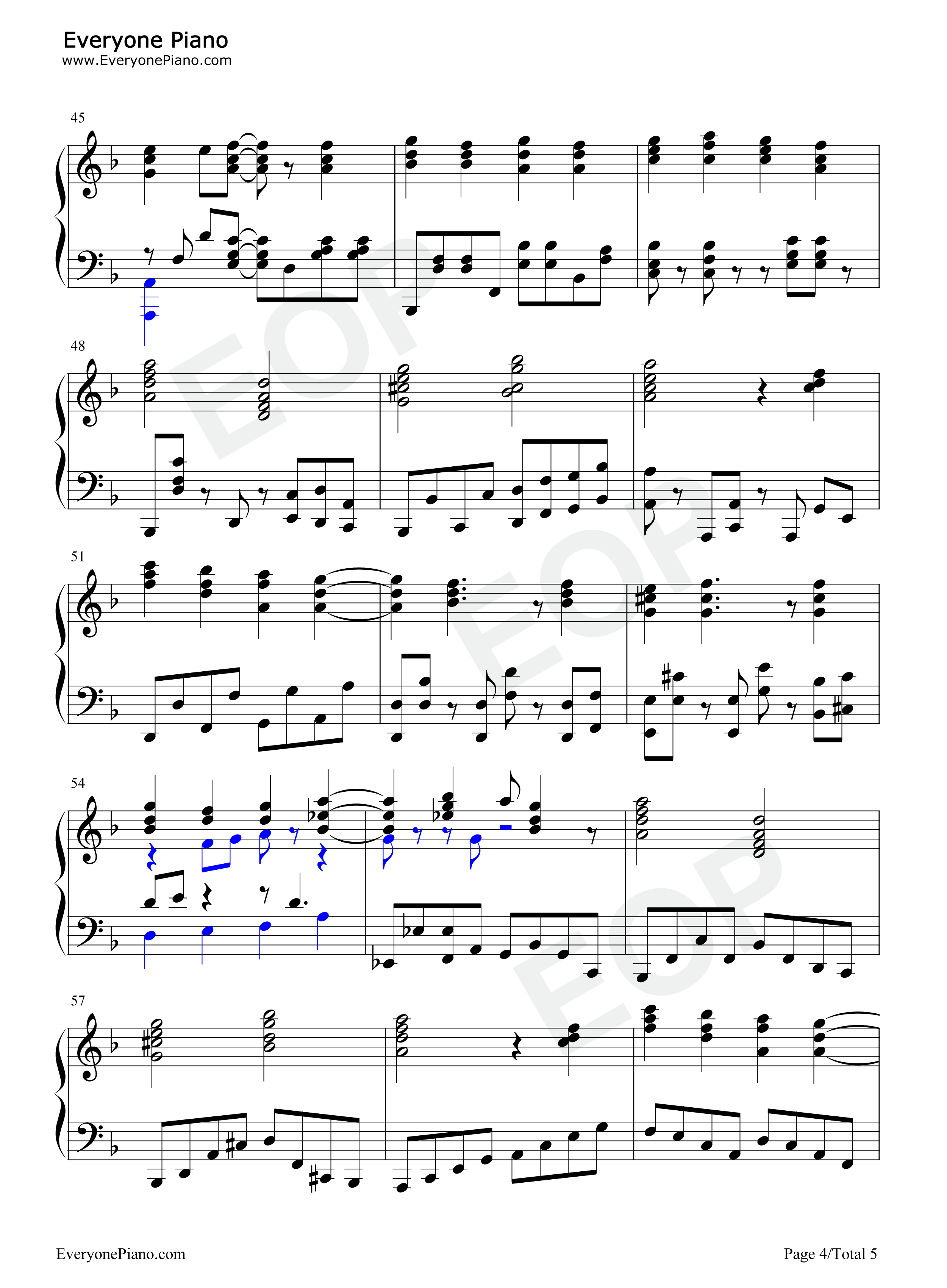 青春コンプレックス钢琴谱_結束バンド