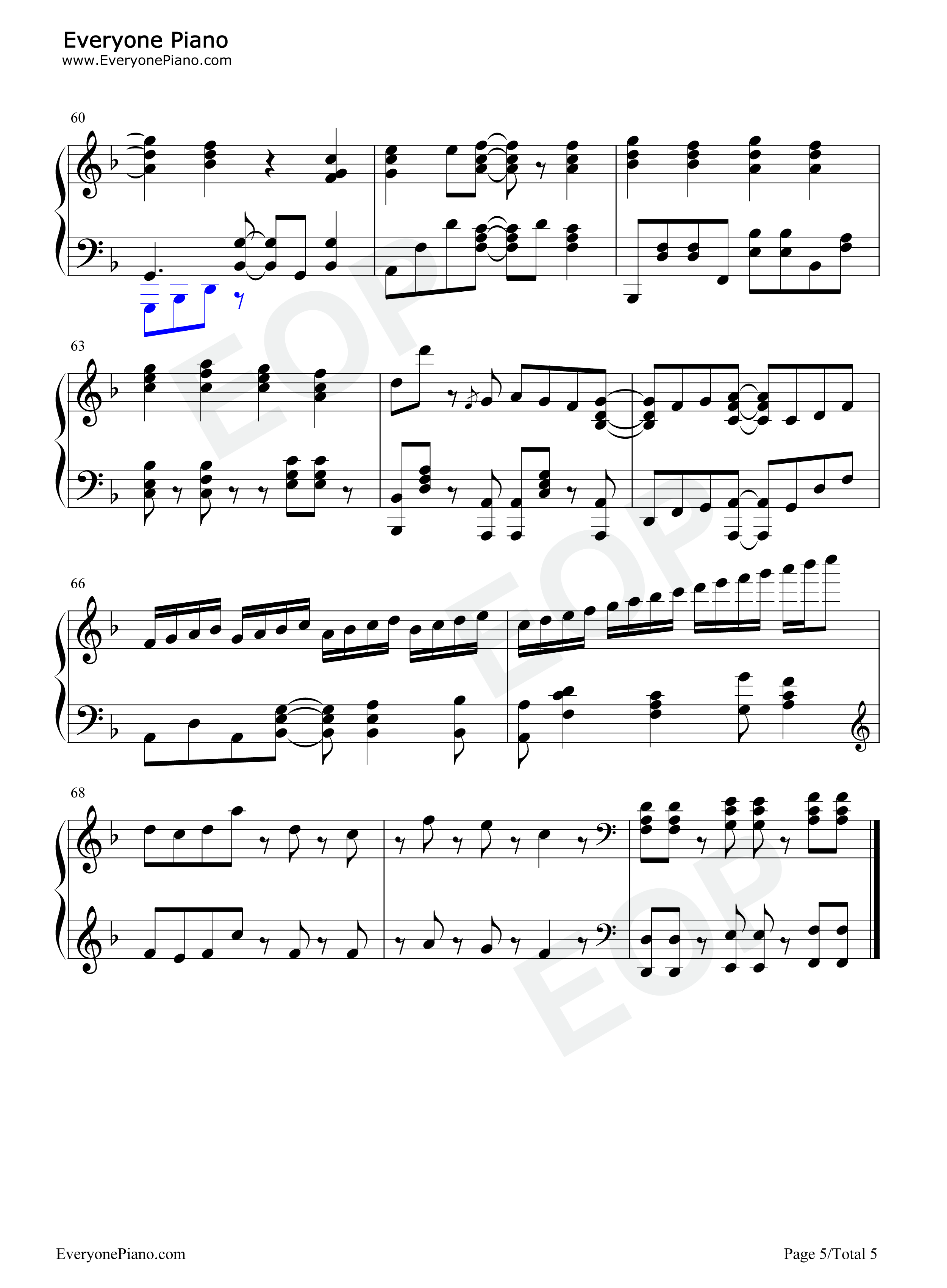 青春コンプレックス钢琴谱_結束バンド