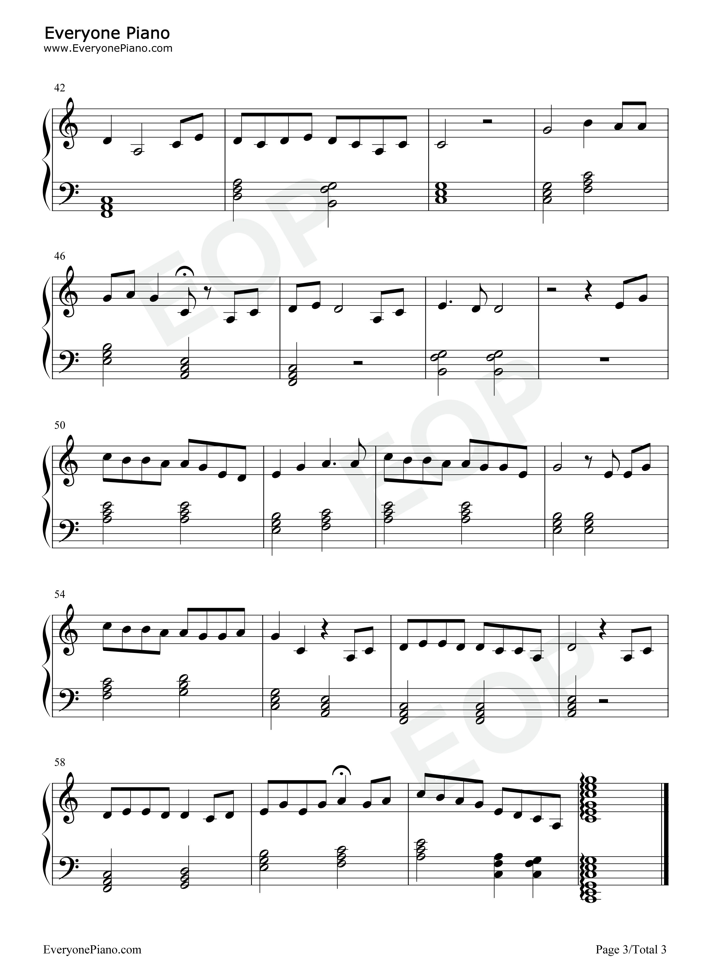 Colors_of_the_Wind钢琴谱_Alan_Menken