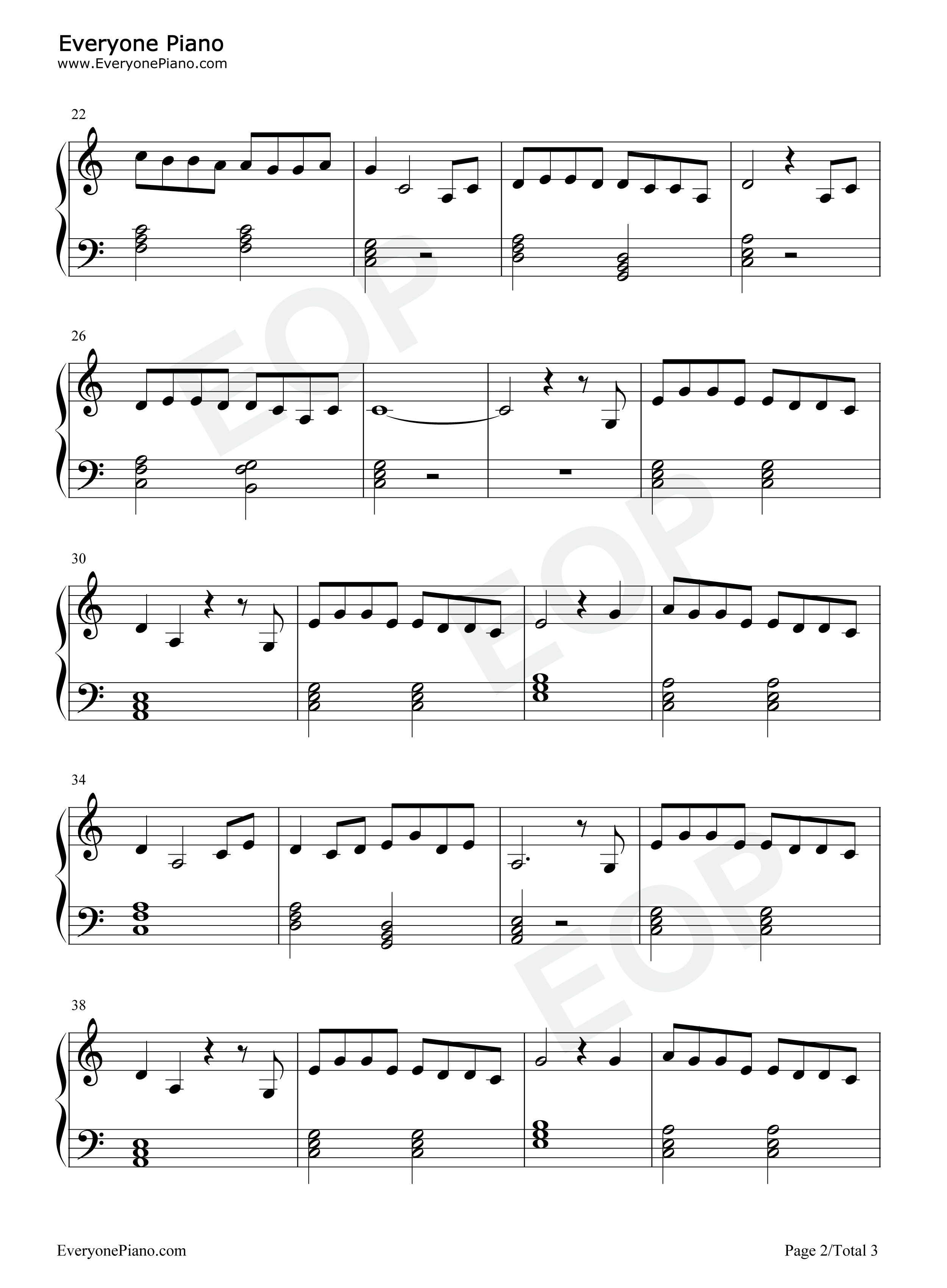 Colors_of_the_Wind钢琴谱_Alan_Menken