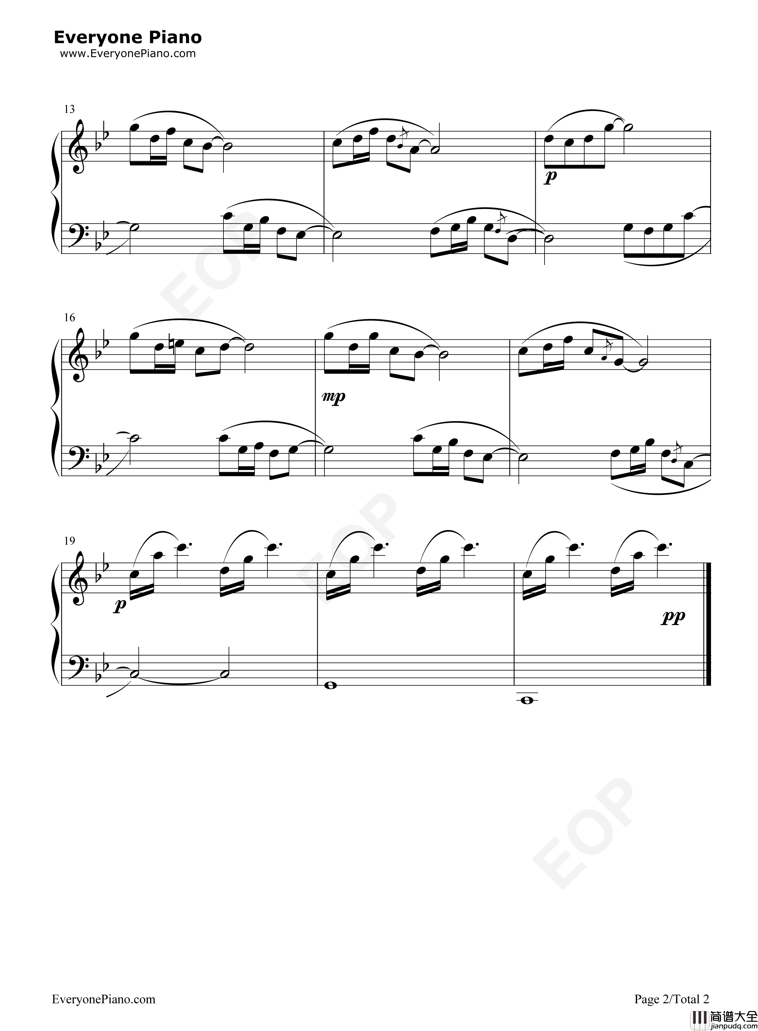 风吹竹叶钢琴谱_龚耀年