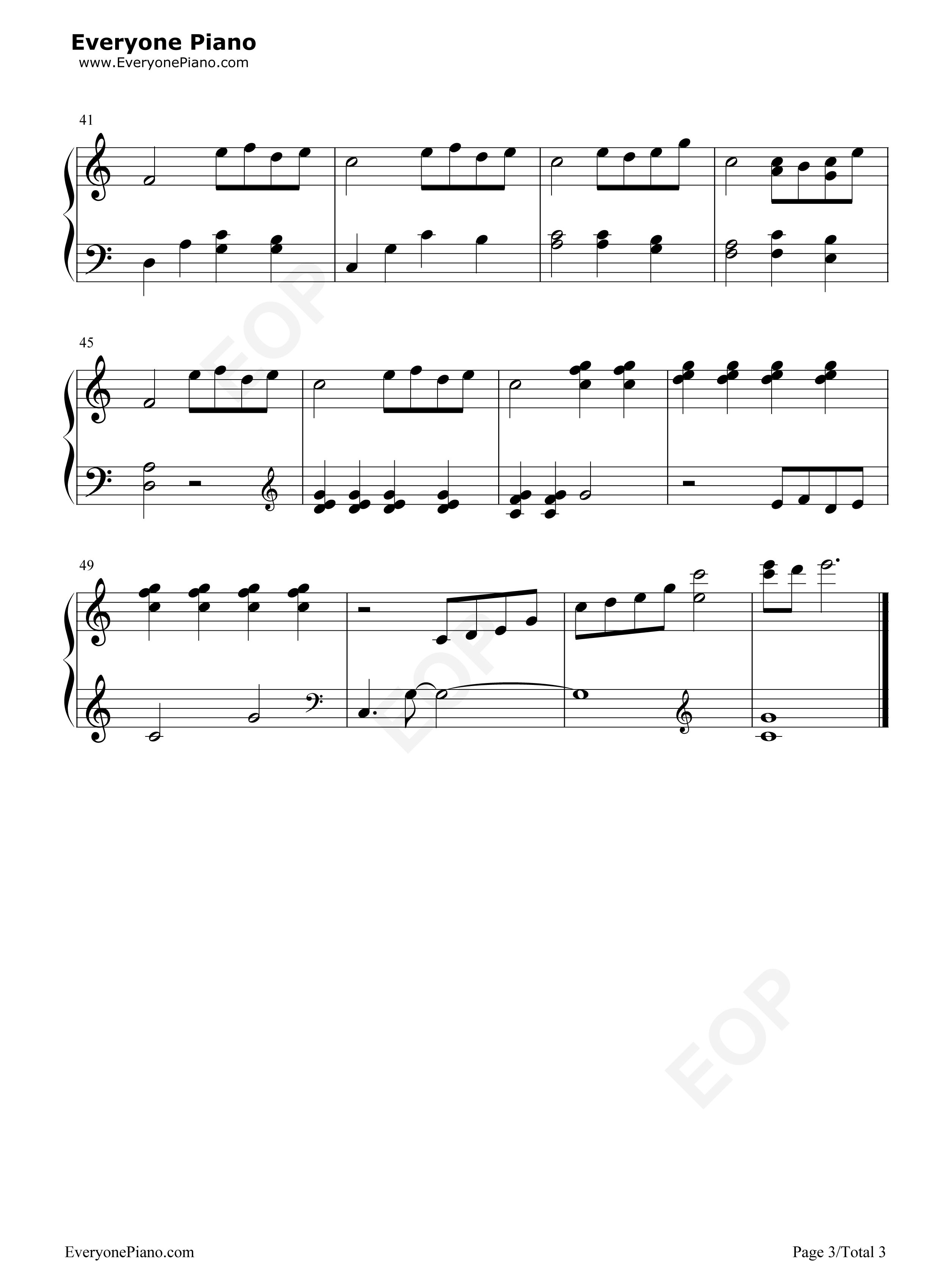 Beauty_and_the_Beast钢琴谱_Alan_Menken