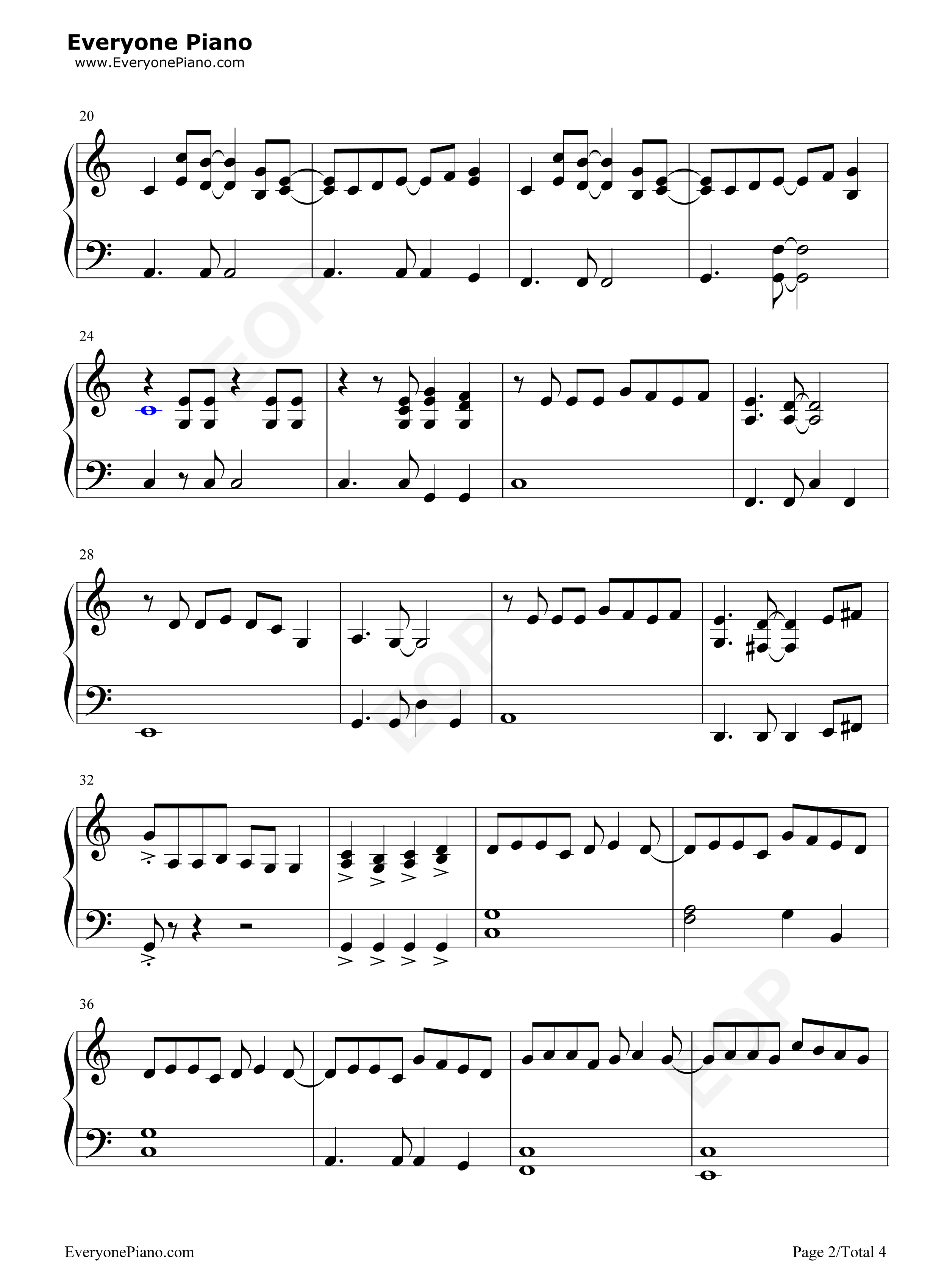 I_Wont_Say_Im_in_Love钢琴谱_Alan_Menken