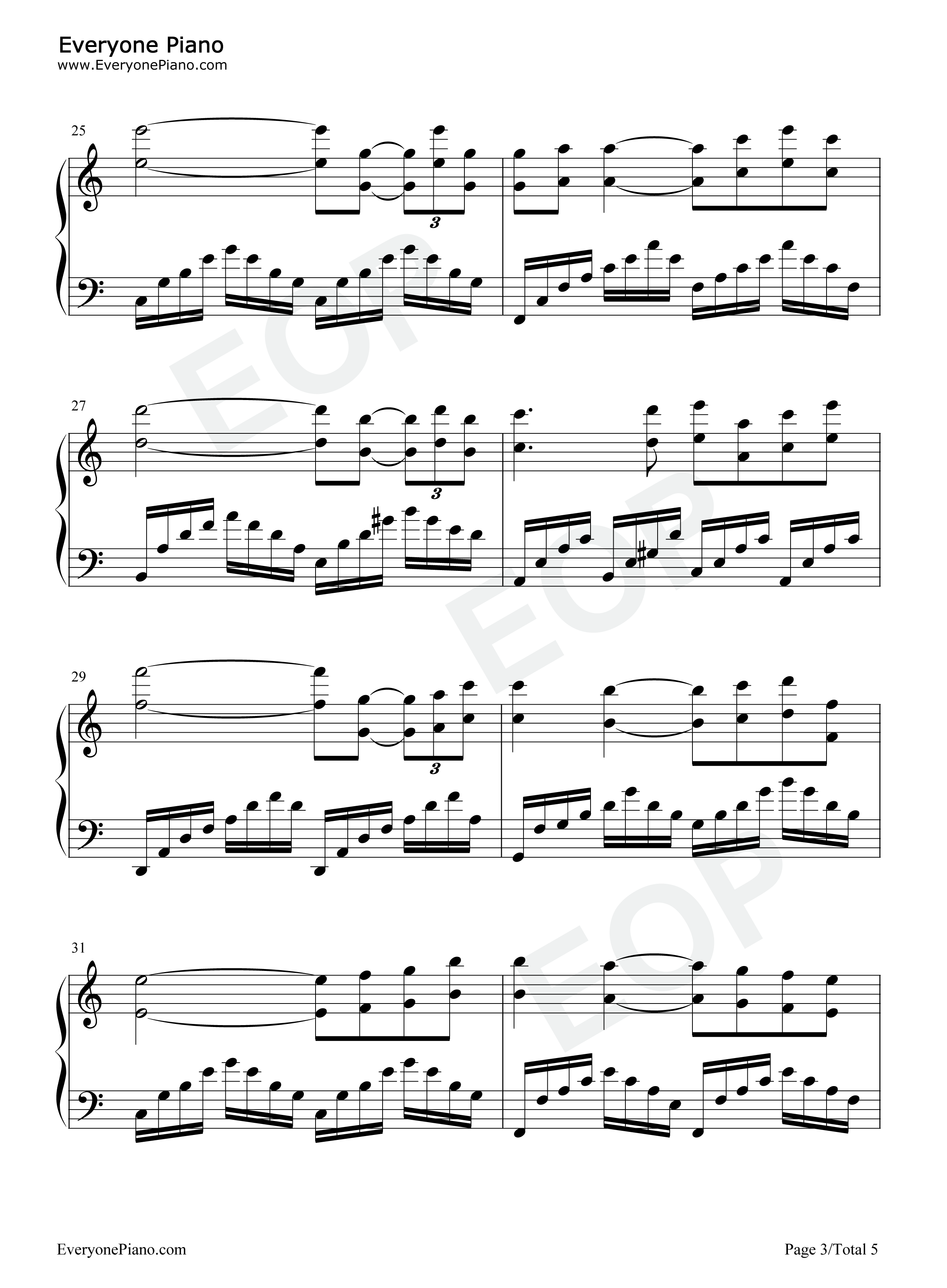 Love_Story钢琴谱_理查德·克莱德曼