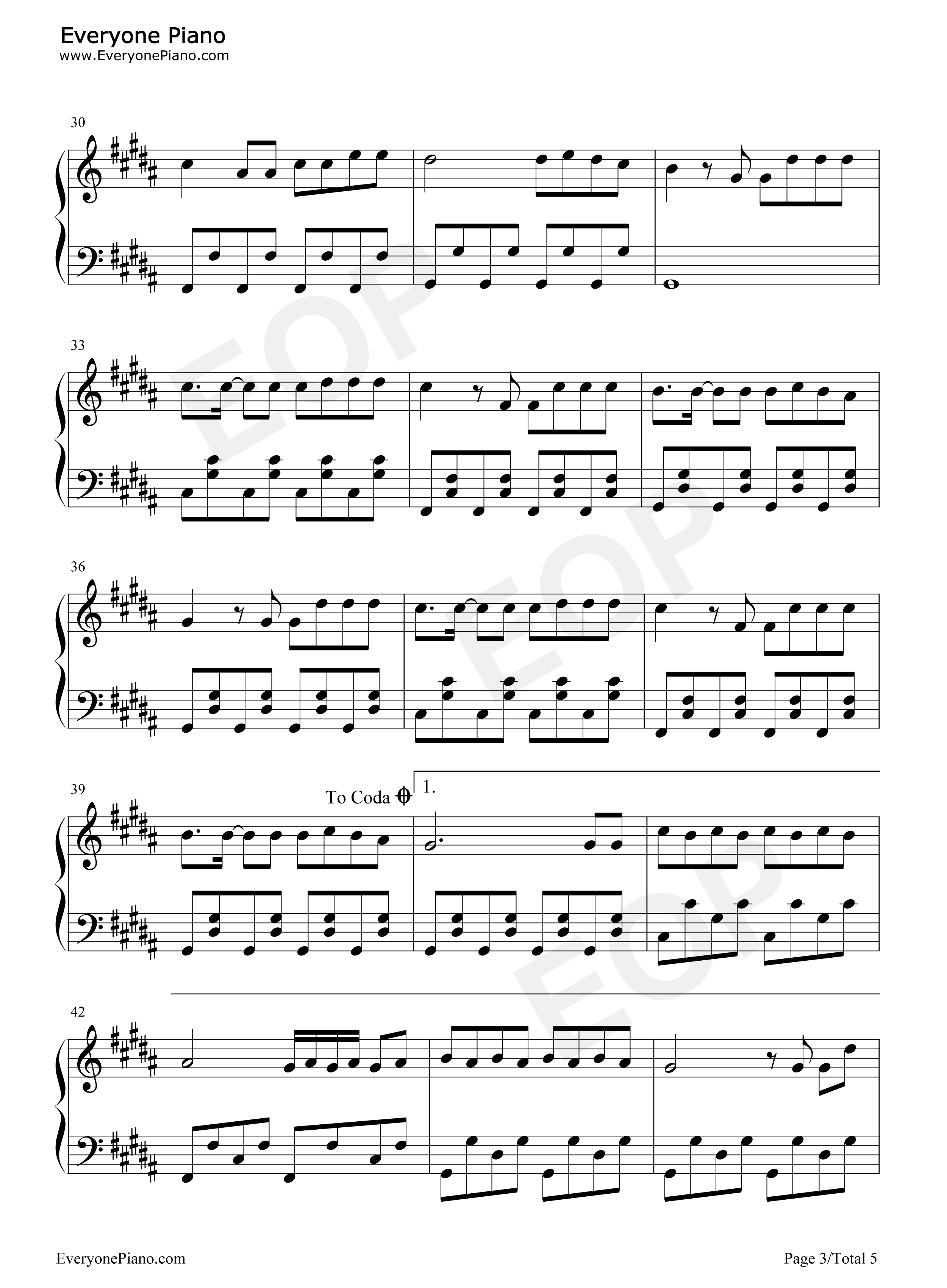 Arhbo钢琴谱_Gims_Ozuna