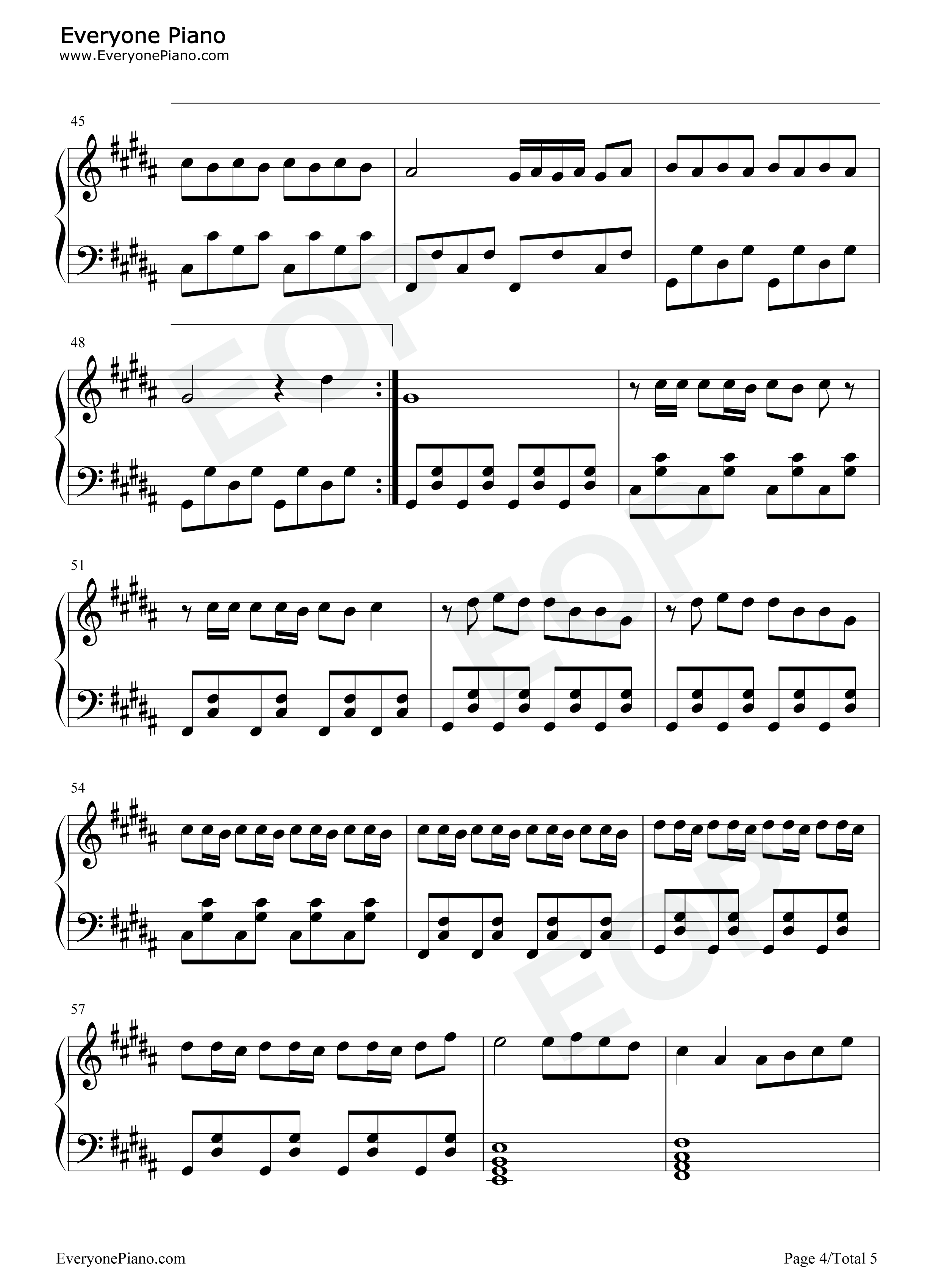 Arhbo钢琴谱_Gims_Ozuna