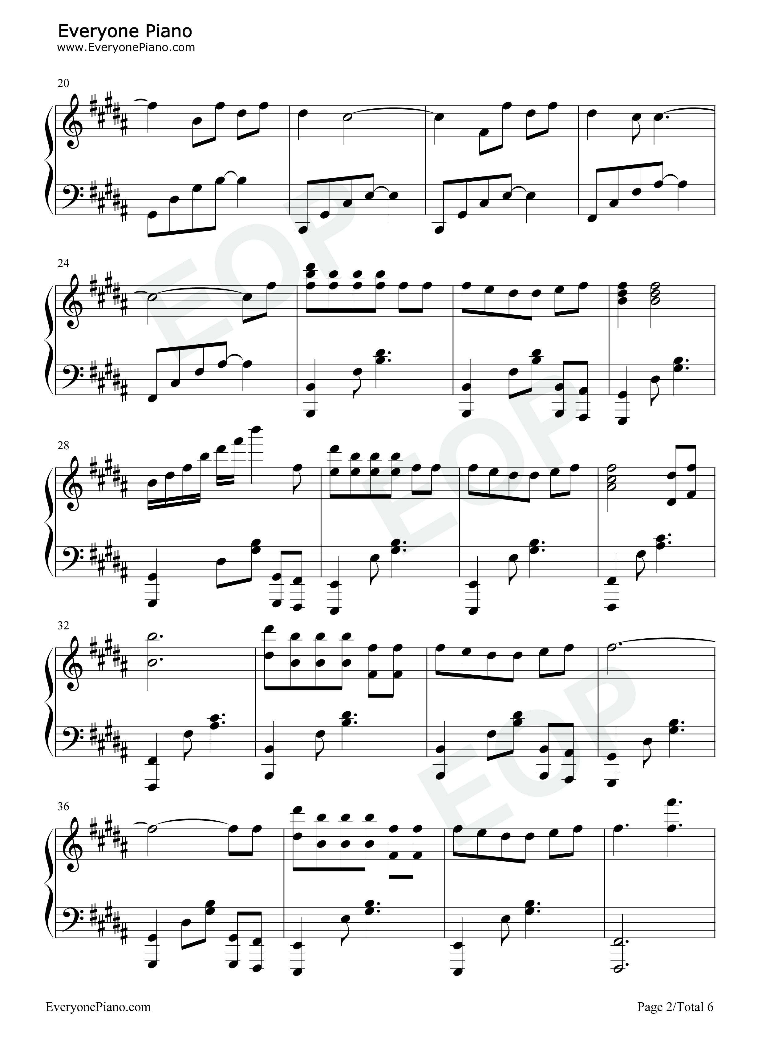 Snow_Flower钢琴谱_V_Peakboy