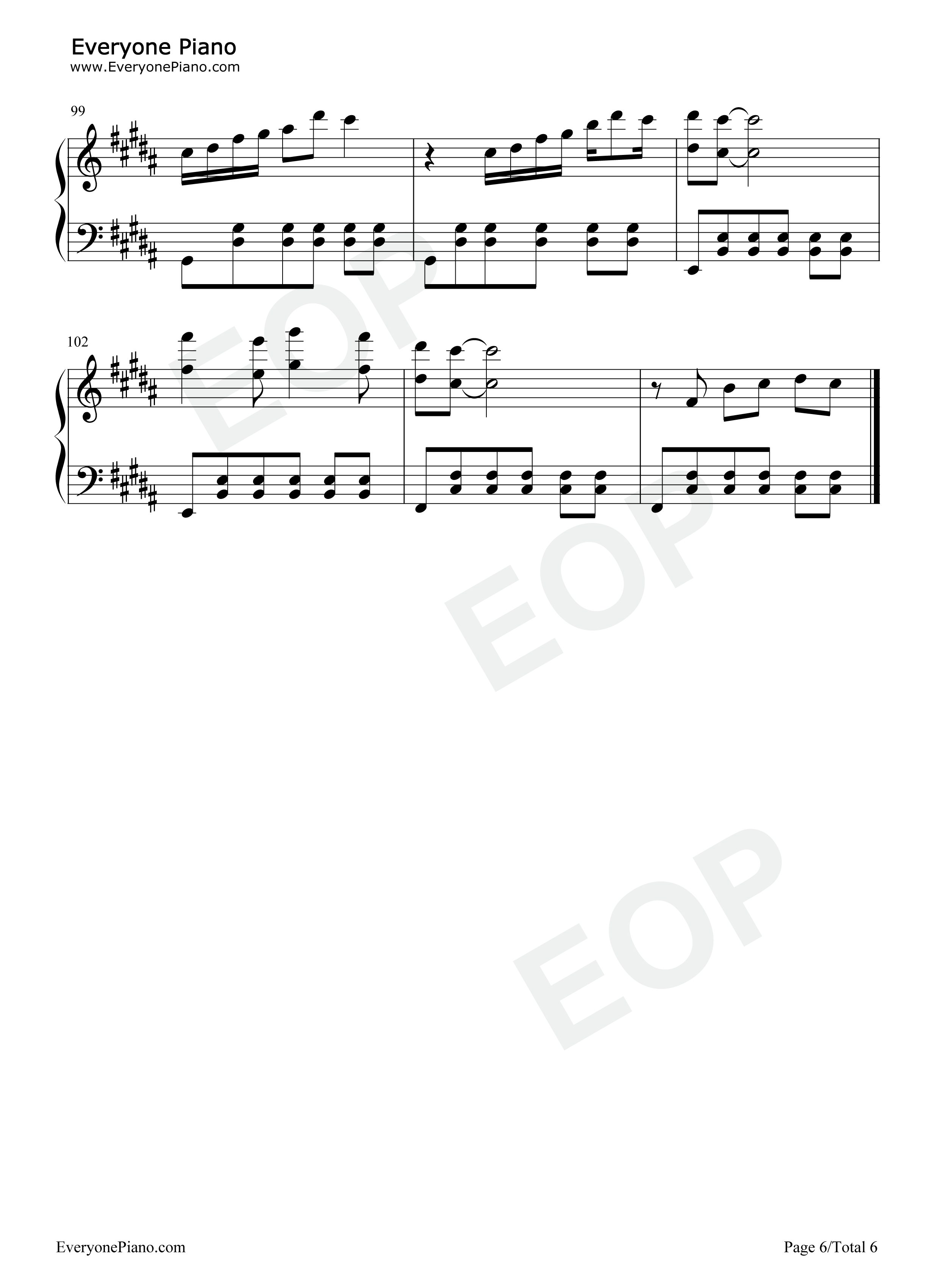 Snow_Flower钢琴谱_V_Peakboy