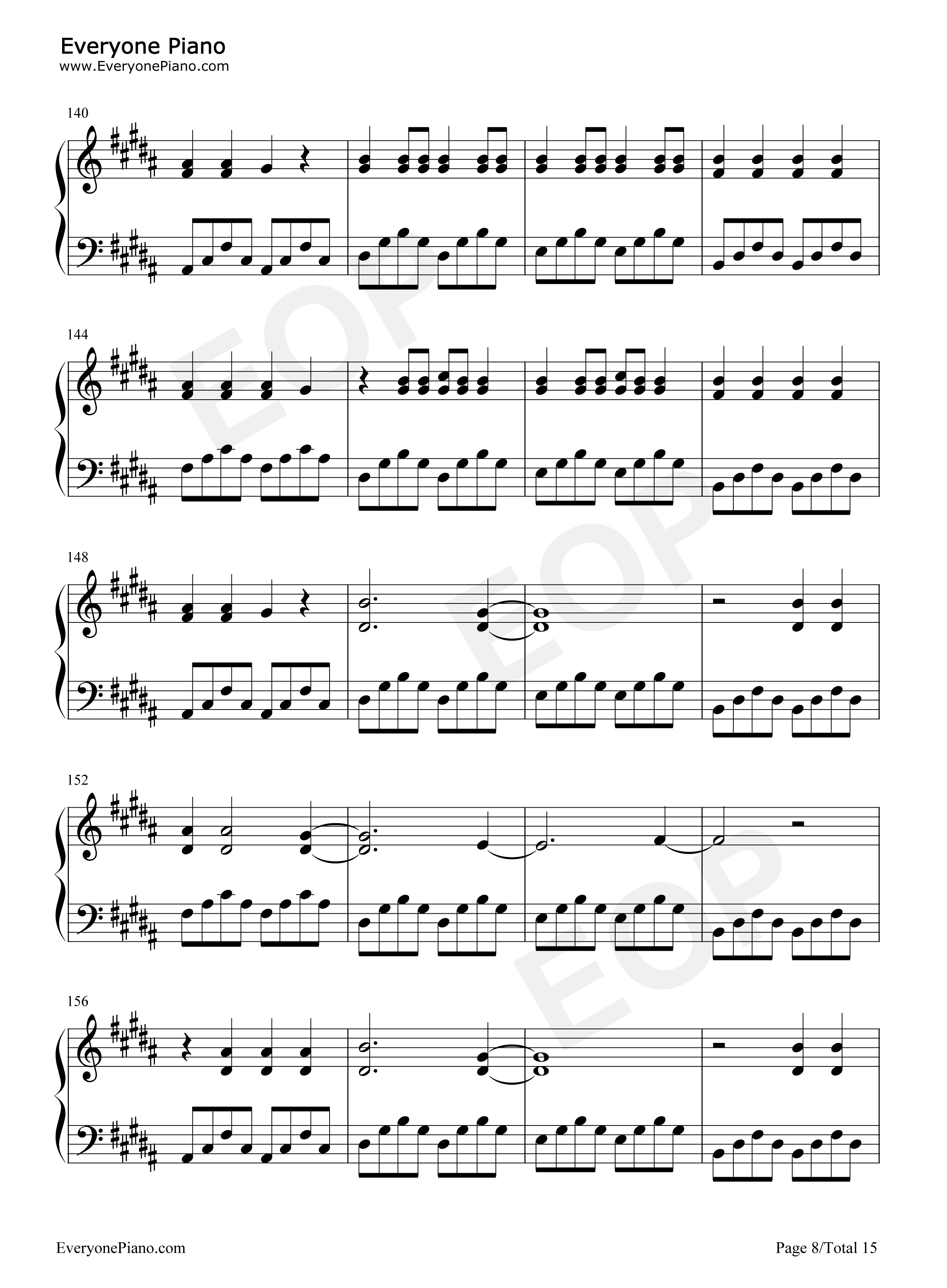 Snow_Hey_Oh钢琴谱_Red_Hot_Chili_Peppers