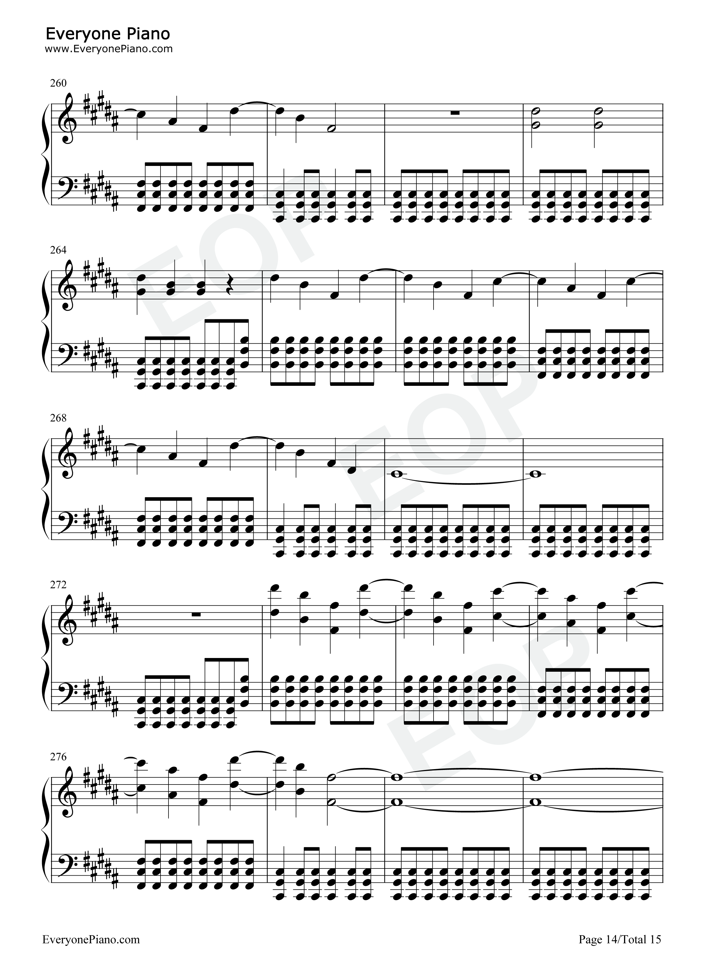 Snow_Hey_Oh钢琴谱_Red_Hot_Chili_Peppers