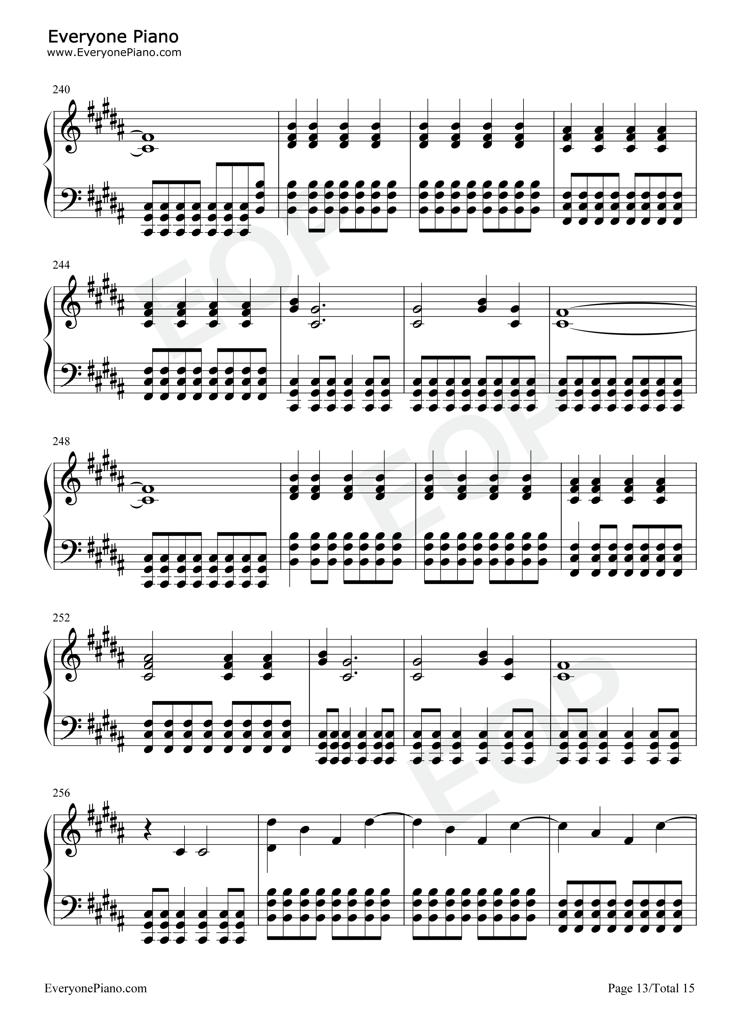 Snow_Hey_Oh钢琴谱_Red_Hot_Chili_Peppers