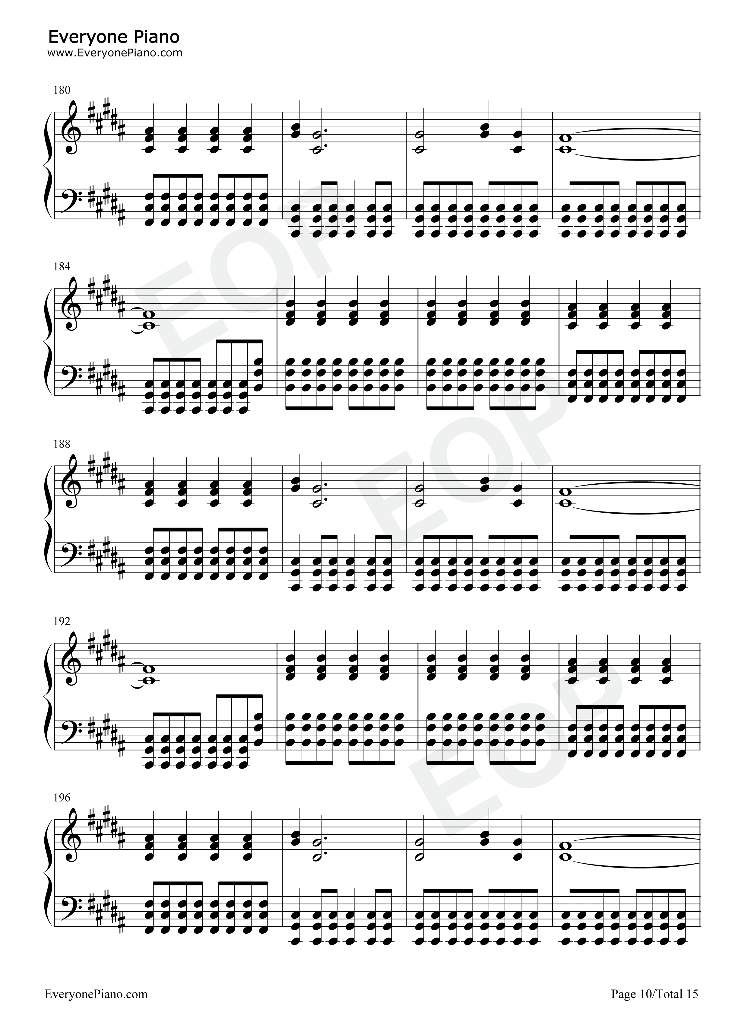 Snow_Hey_Oh钢琴谱_Red_Hot_Chili_Peppers