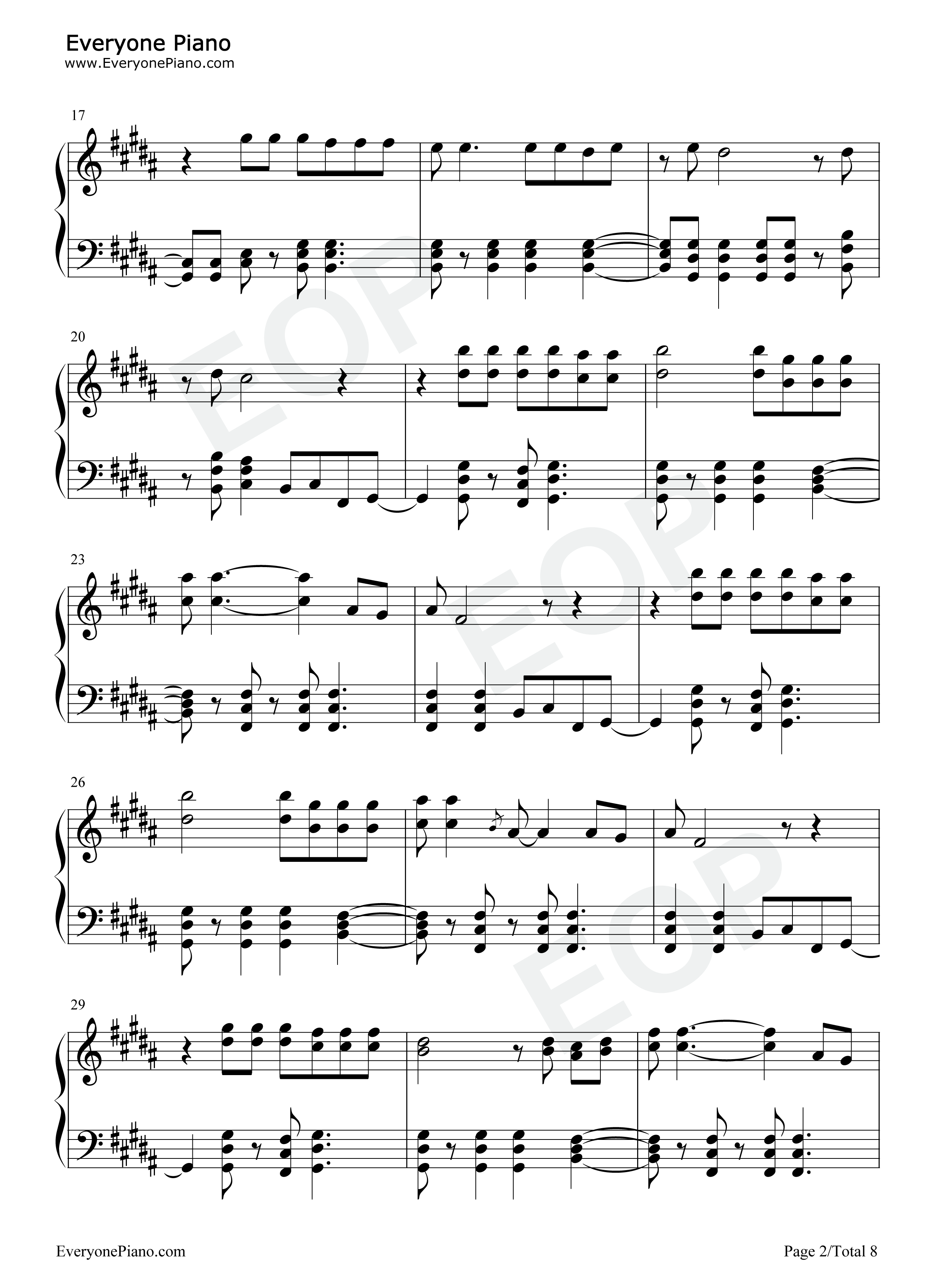 Mary_On_A_Cross钢琴谱_Ghost