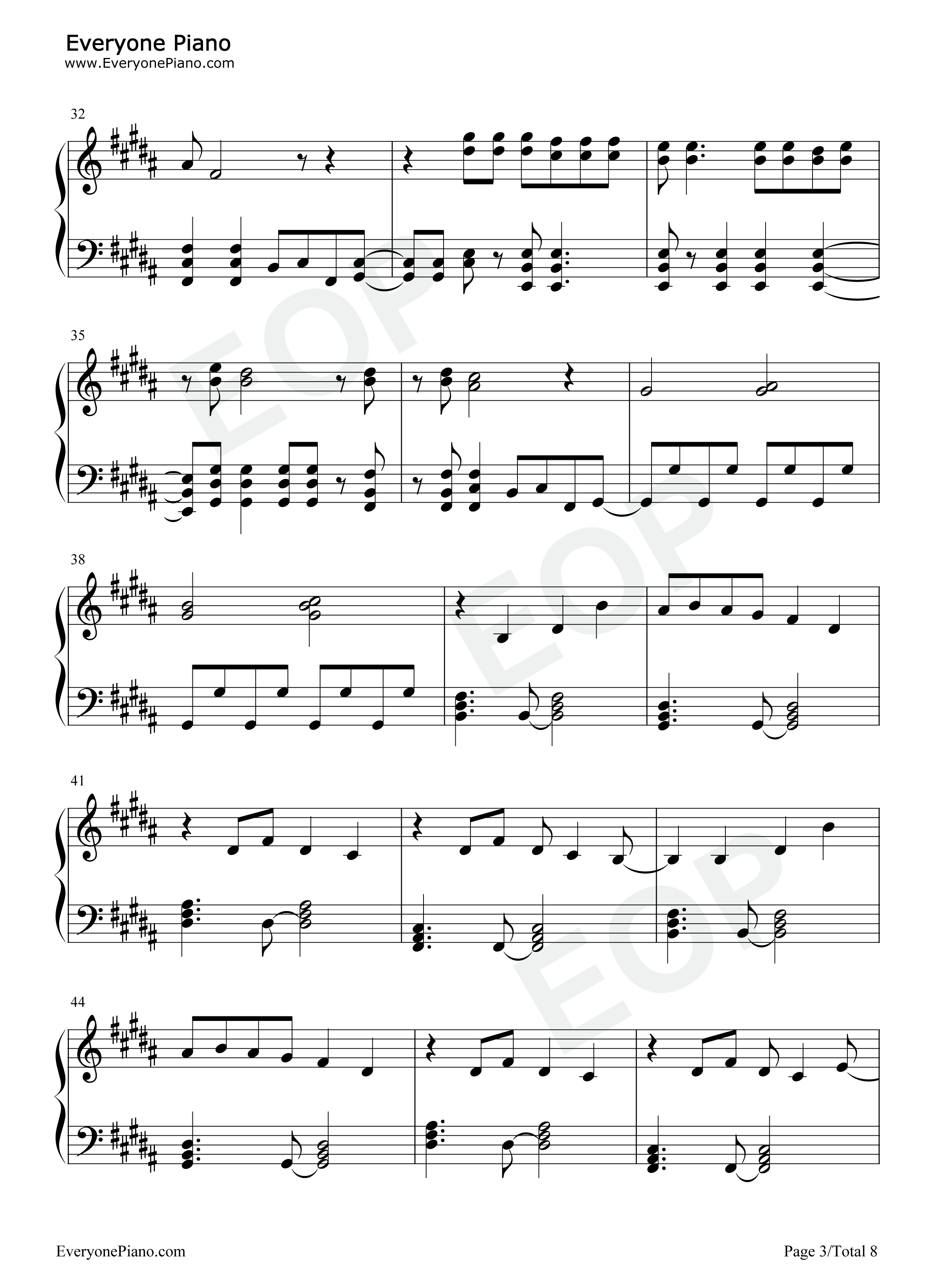 Mary_On_A_Cross钢琴谱_Ghost