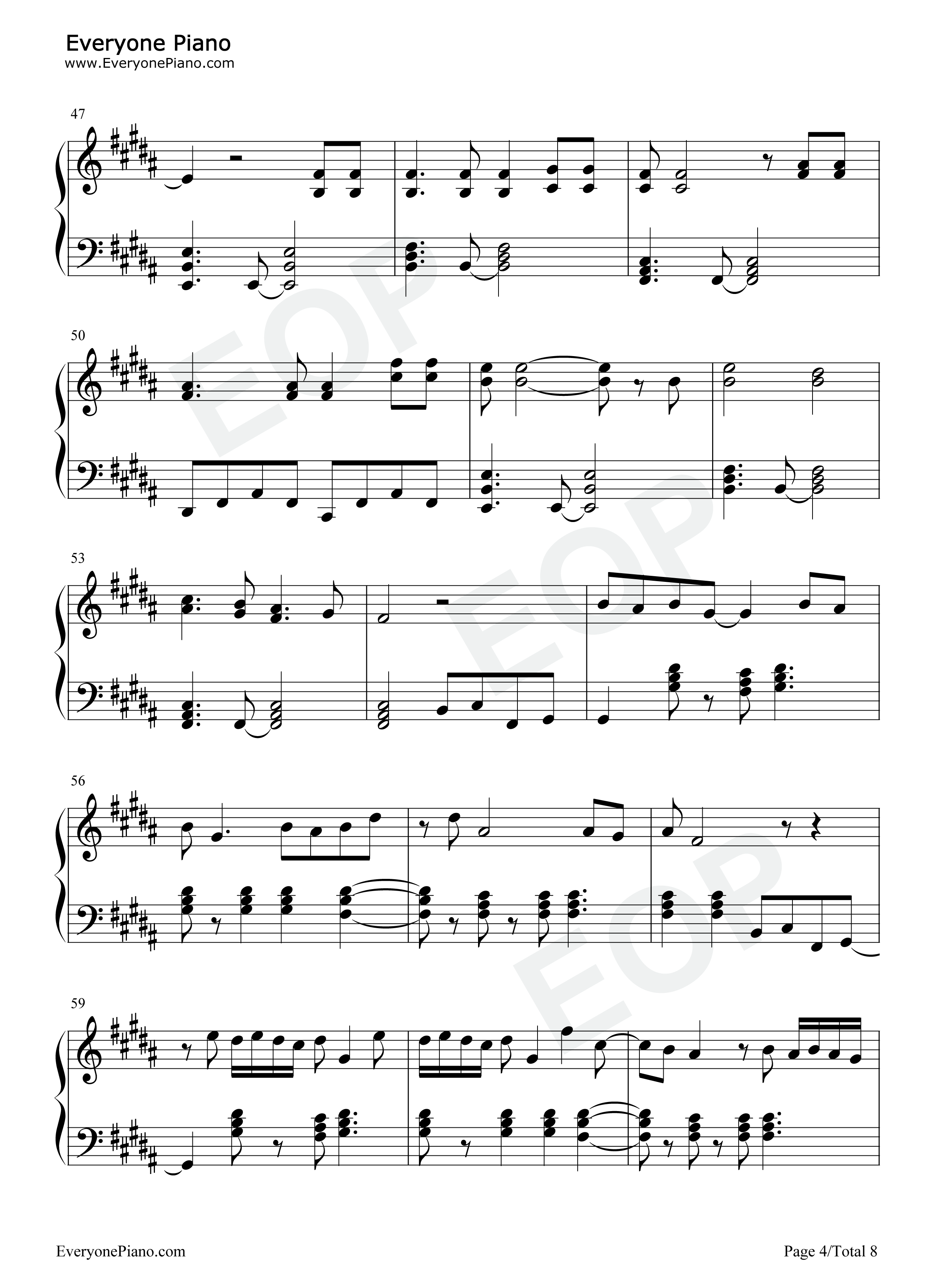 Mary_On_A_Cross钢琴谱_Ghost