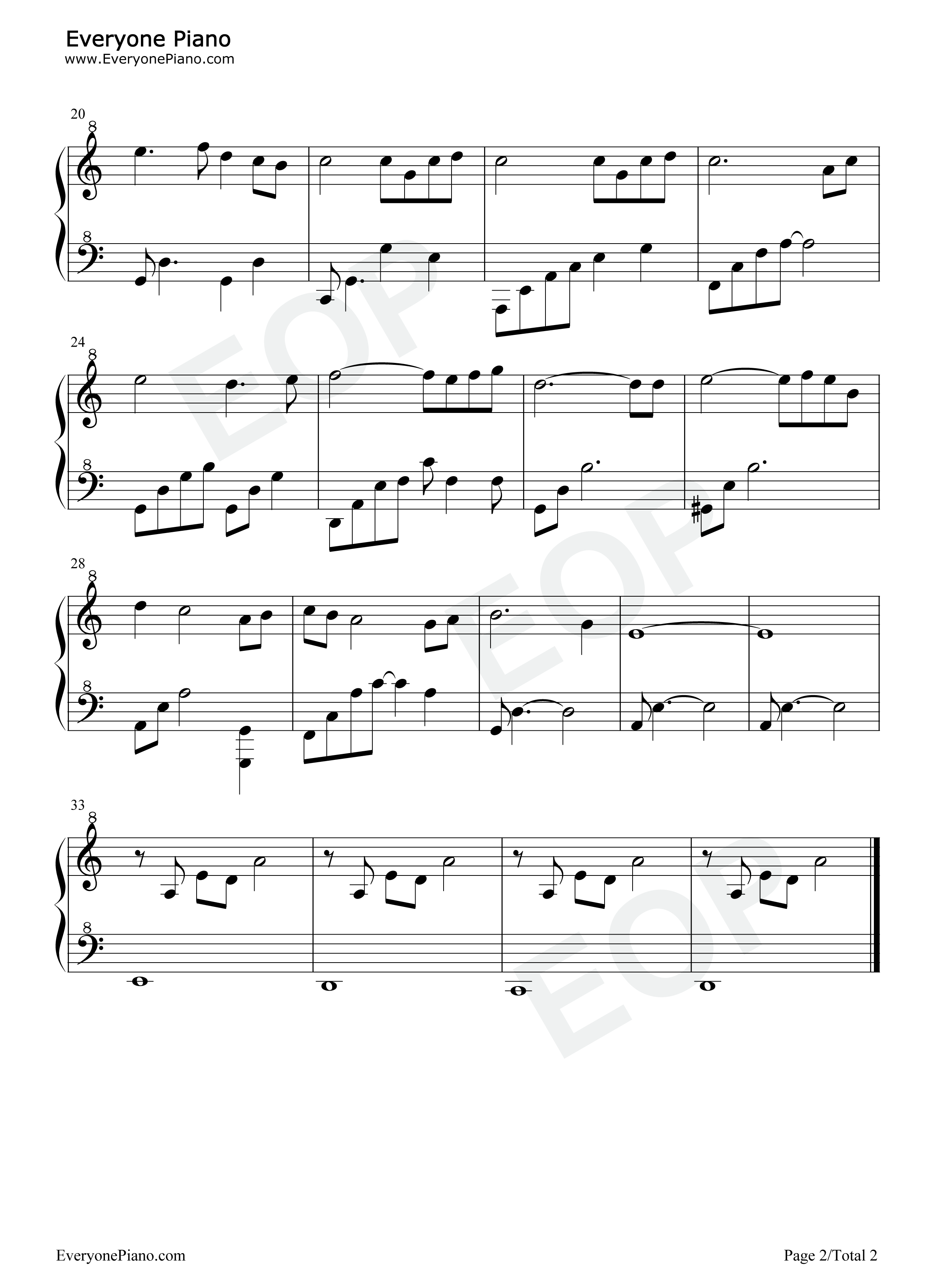 The_Rain钢琴谱_久石让