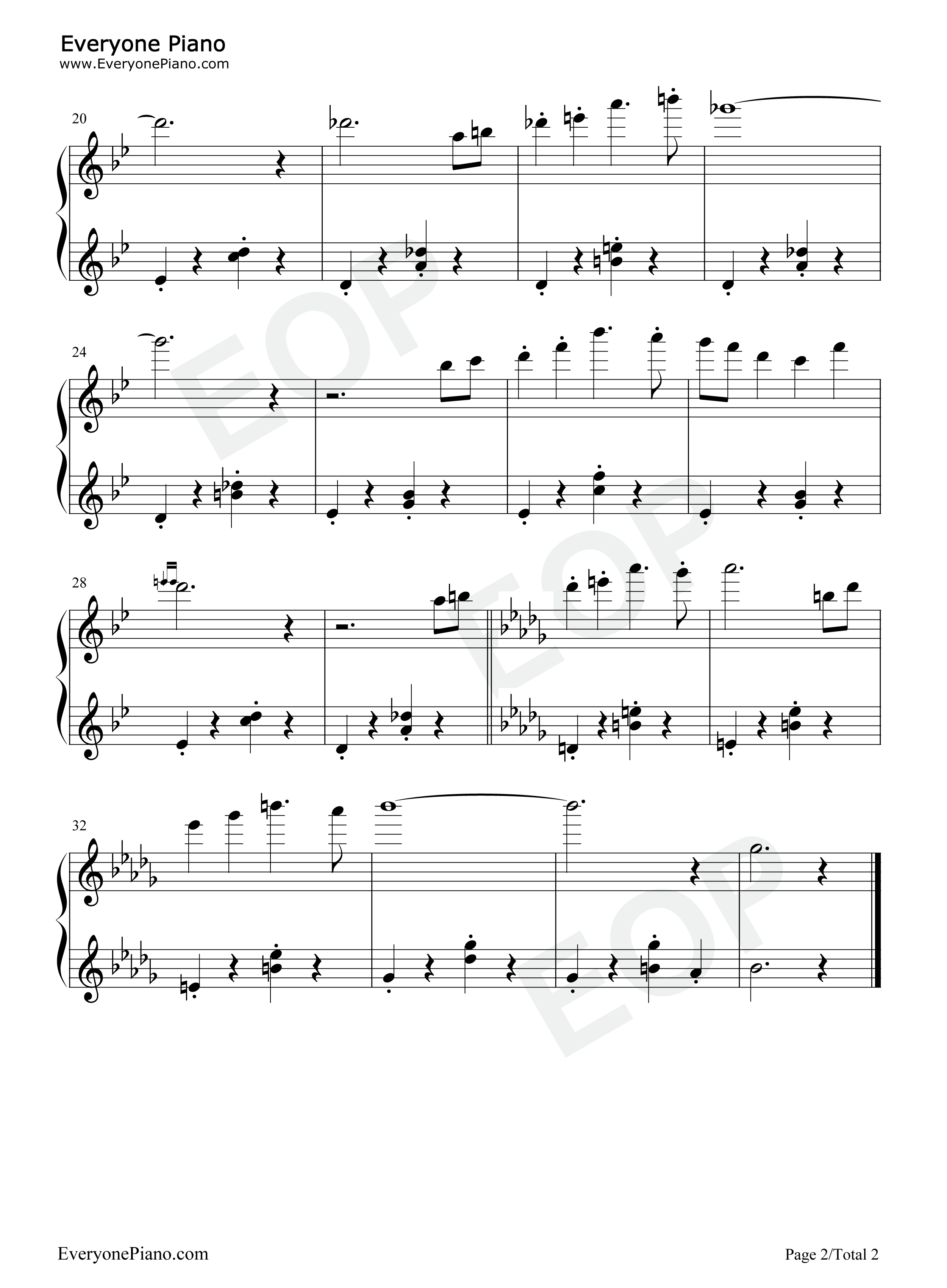 Snowy钢琴谱_Toby_Fox