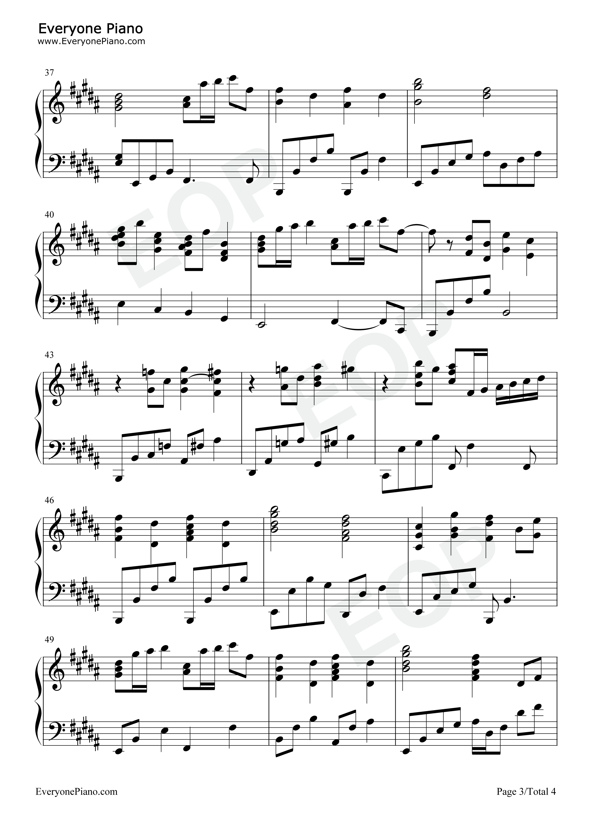 Somewhere_In_My_Memory钢琴谱_John_Williams