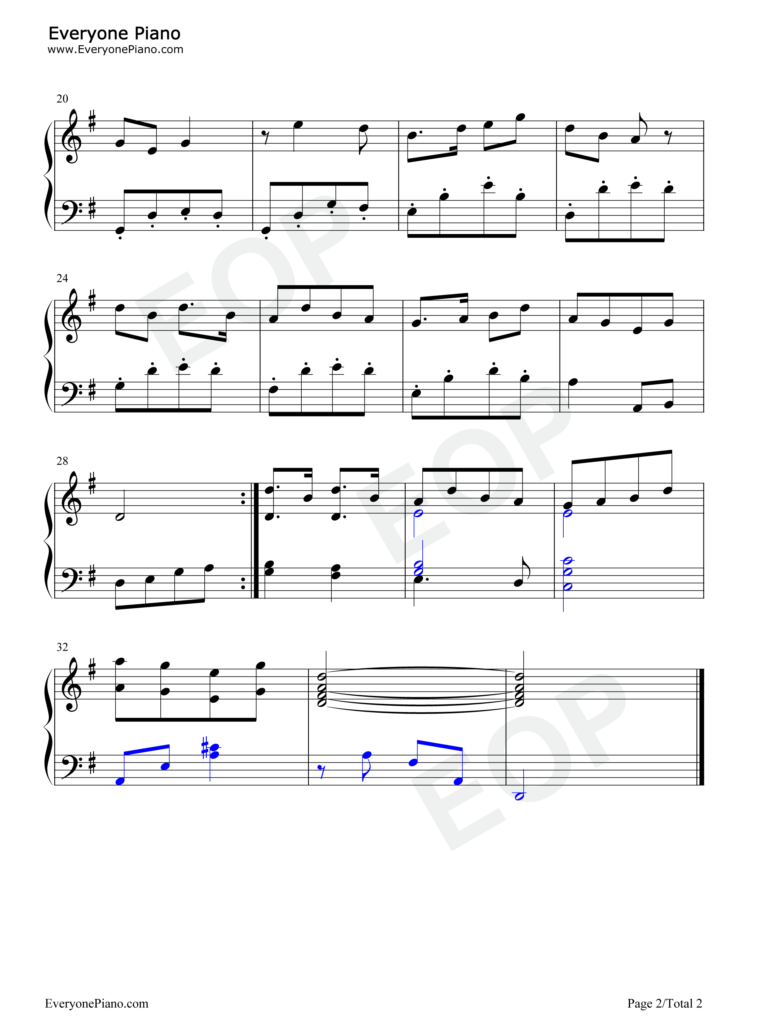 小放牛钢琴谱_龚耀年