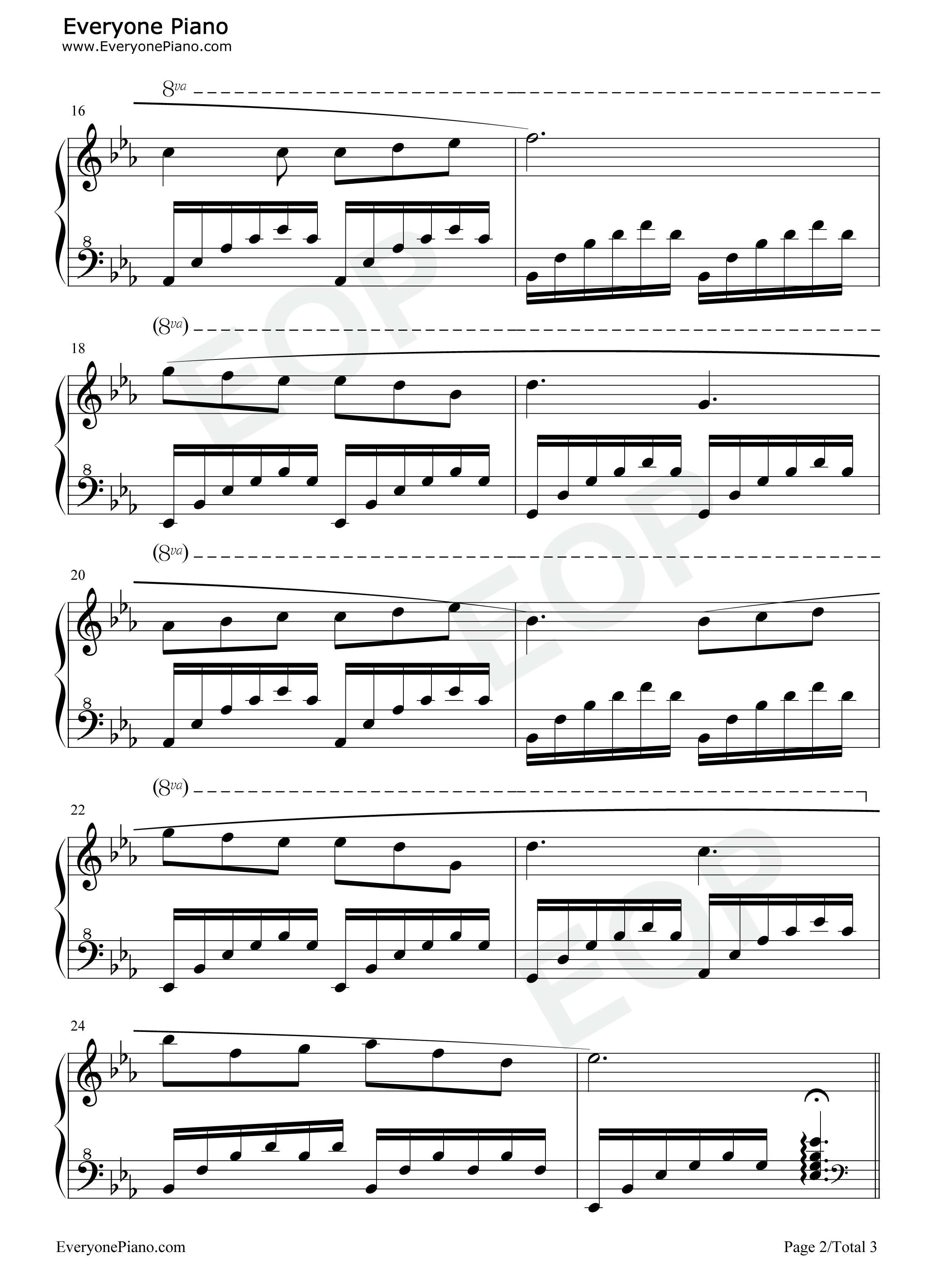 Seren_a_Mor钢琴谱_燃烧的音符