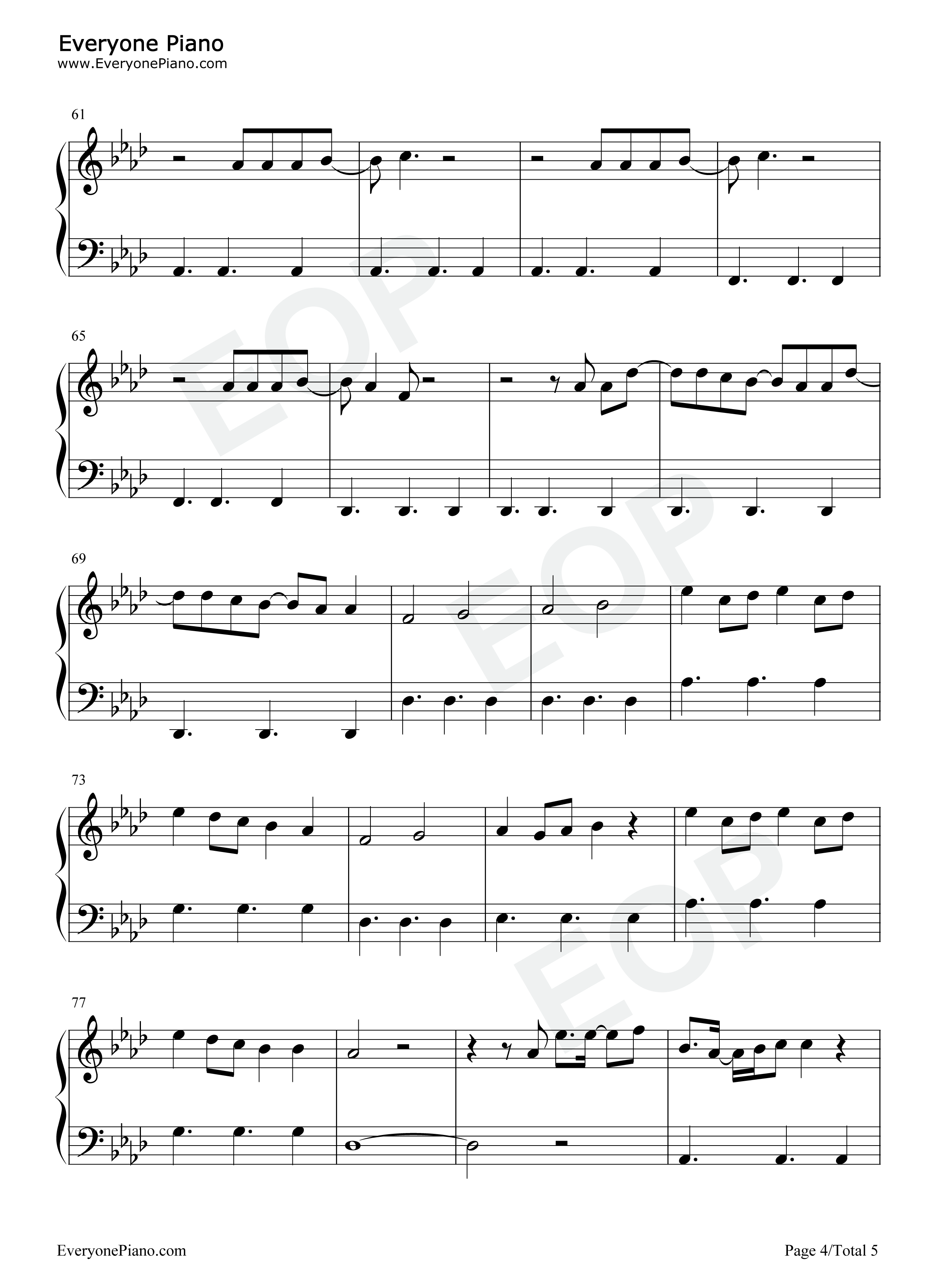 WDIA_Would_Do_It_Again钢琴谱_Duncan_Laurence_Rosa_Linn