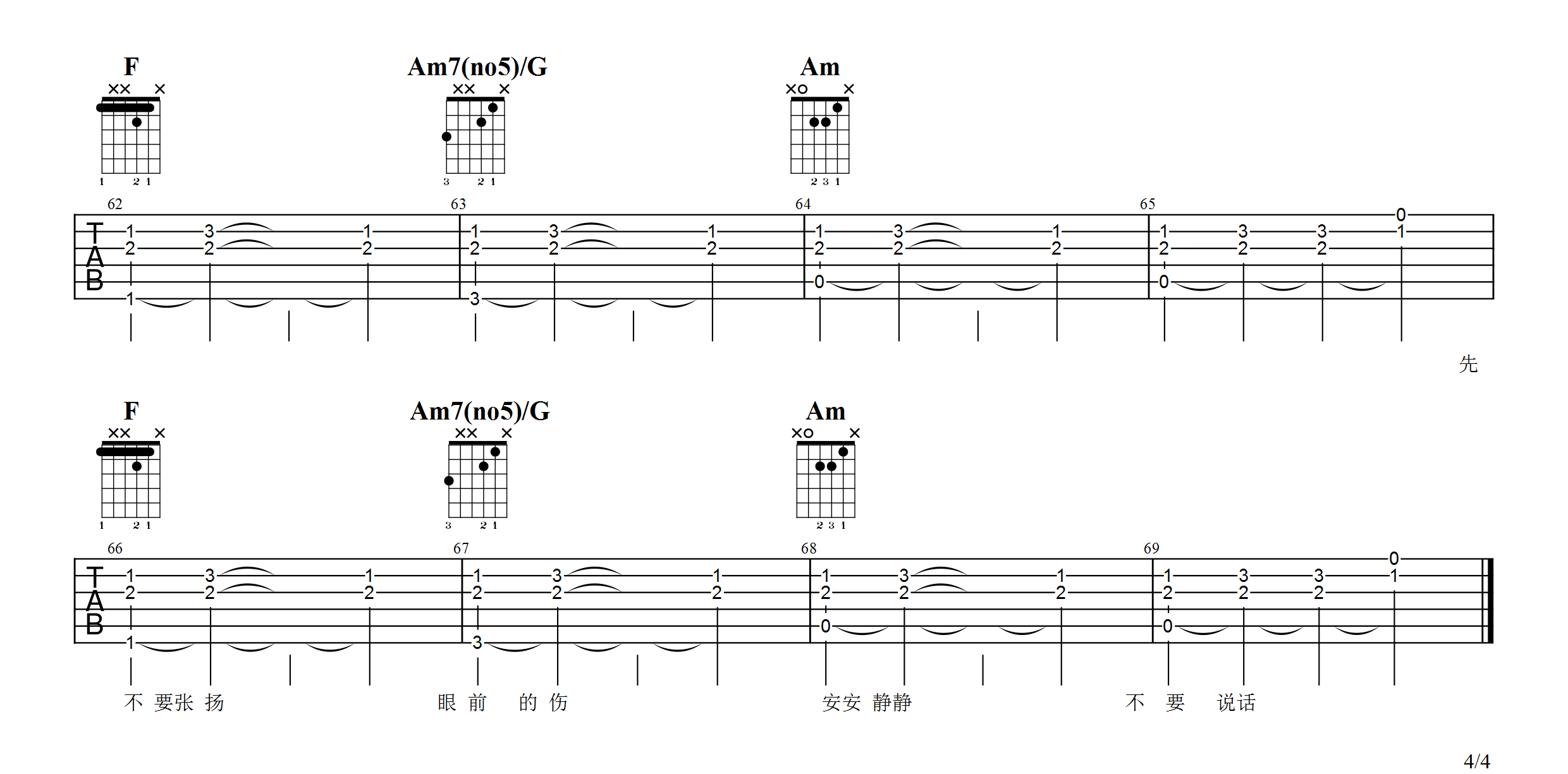 我们很好吉他谱4-林俊杰