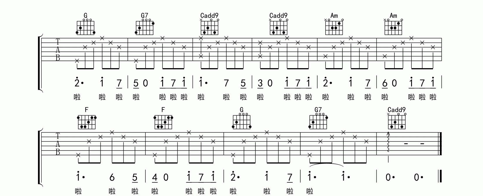 听众的故事吉他谱4-解忧邵帅
