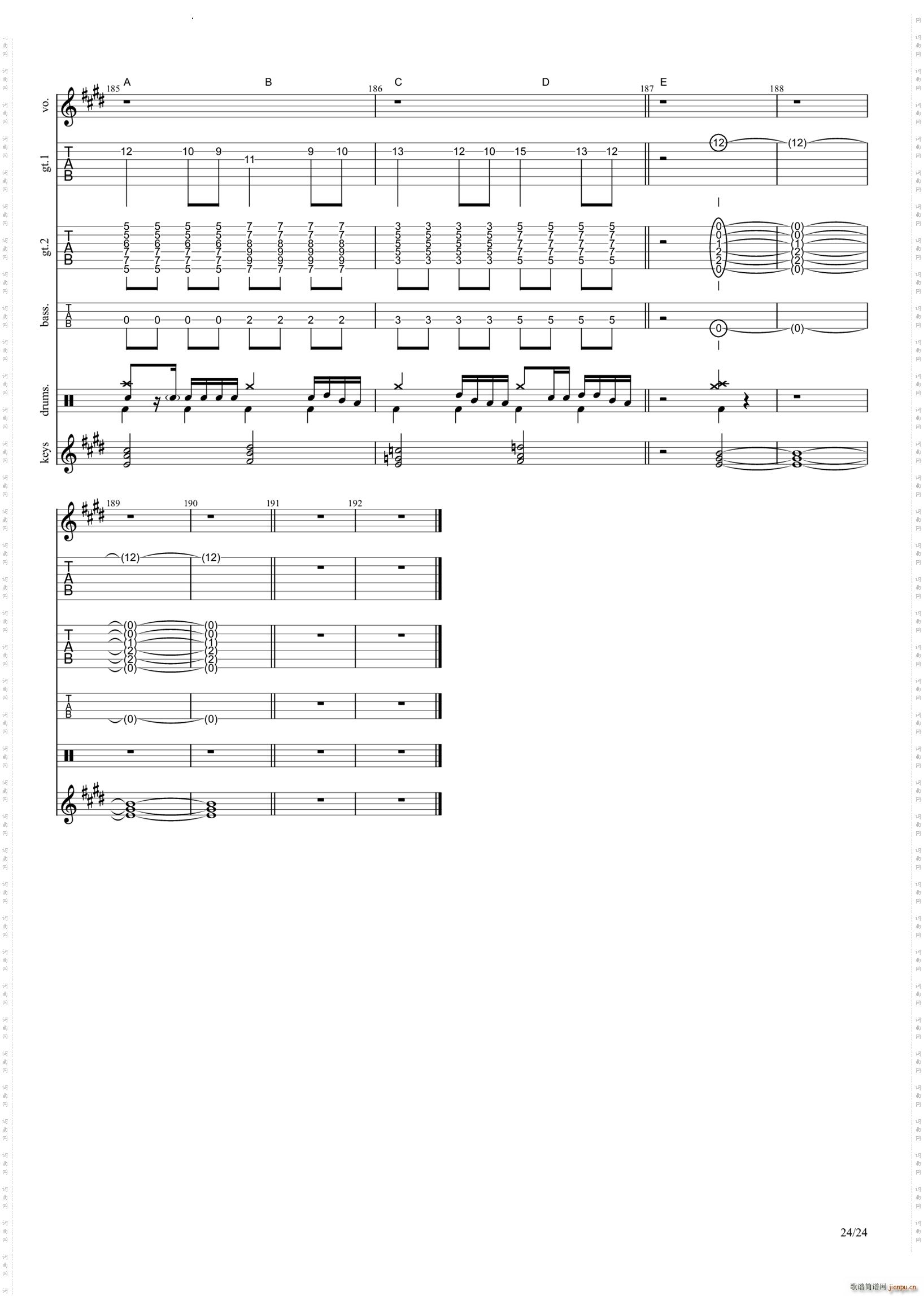 ドレミファSTARS(吉他谱)25