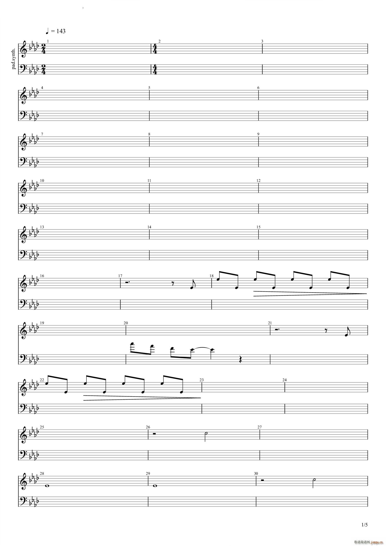 干物女(吉他谱)1