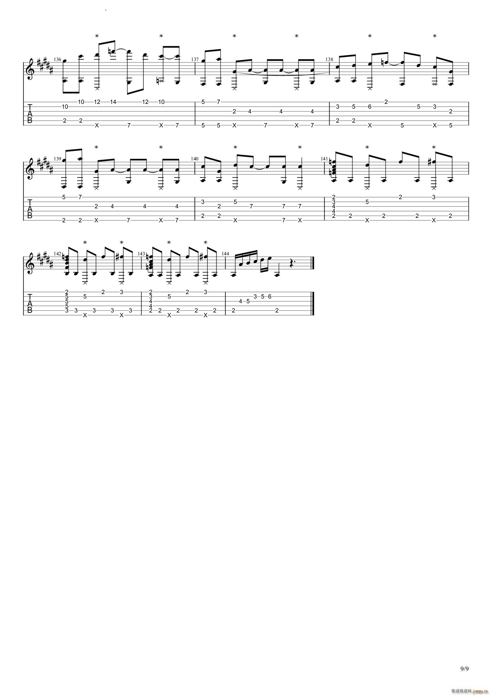 アイドル(吉他谱)10