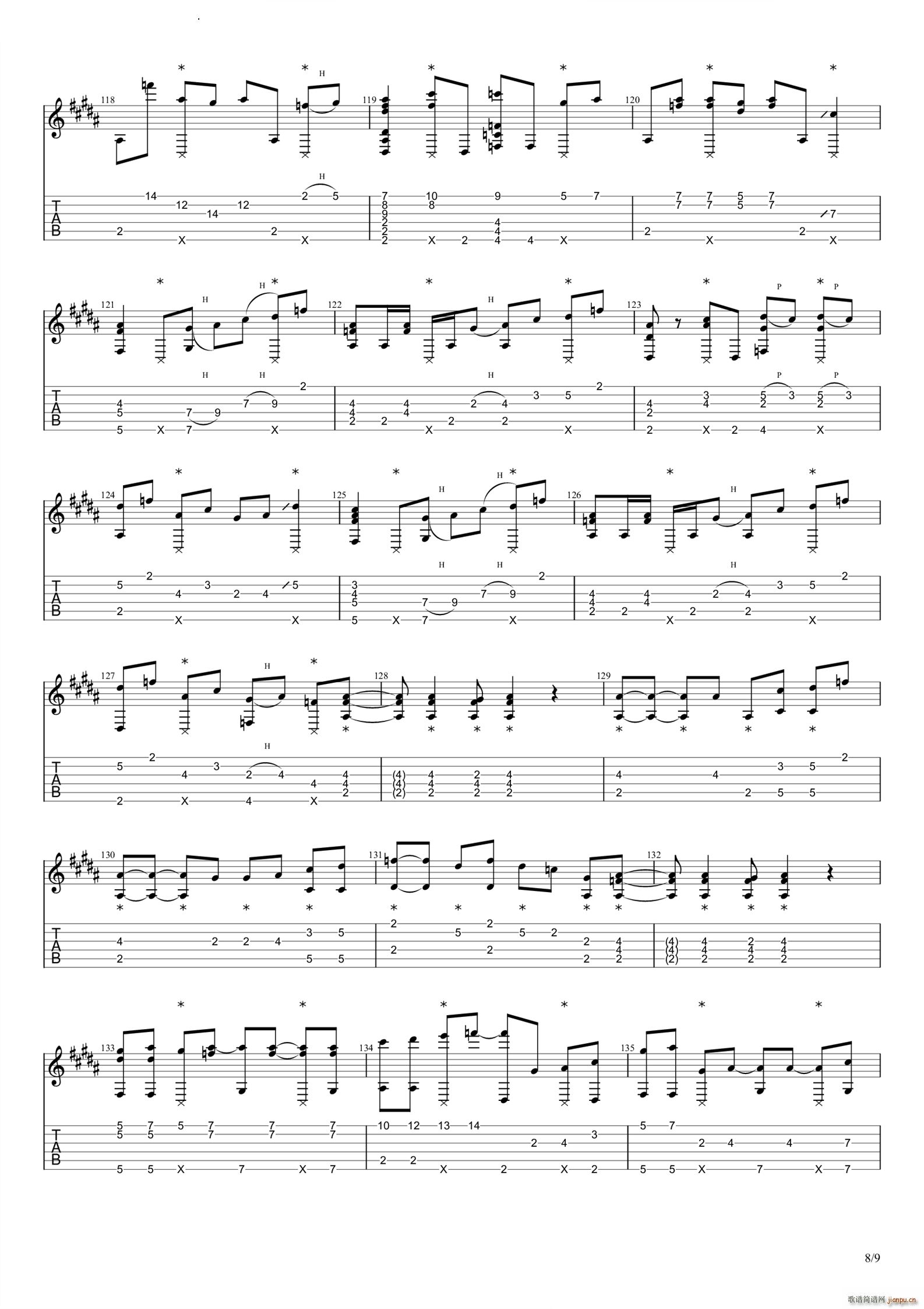 アイドル(吉他谱)9