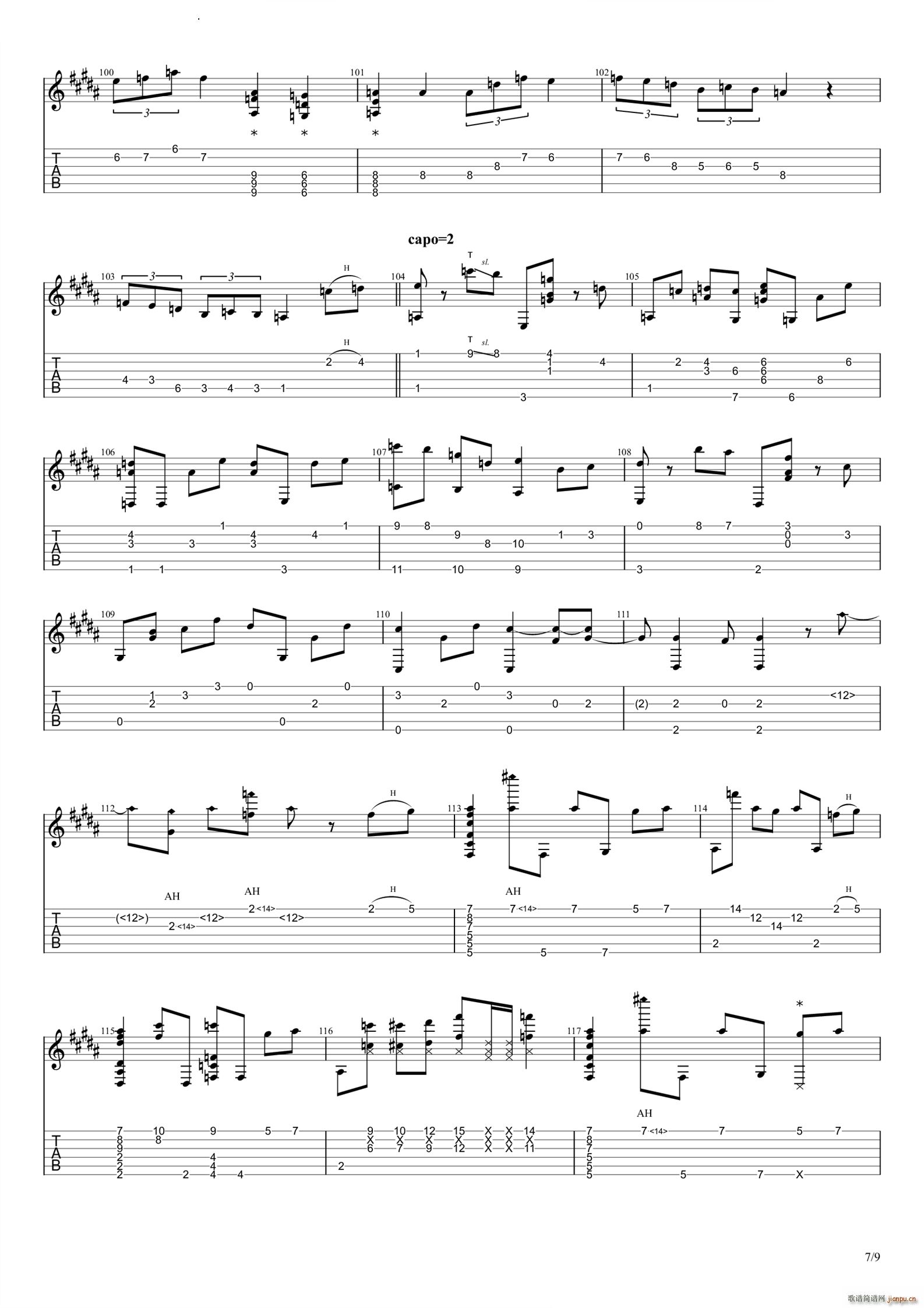 アイドル(吉他谱)8