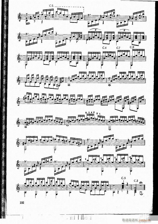 古典吉他演奏教程181 240(吉他谱)52