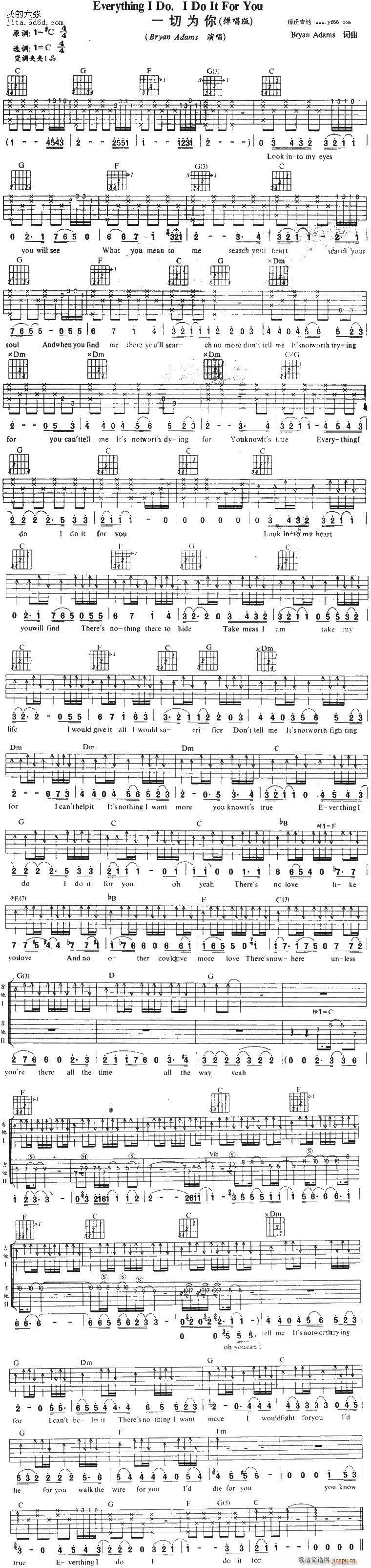 everying i do(吉他谱)1