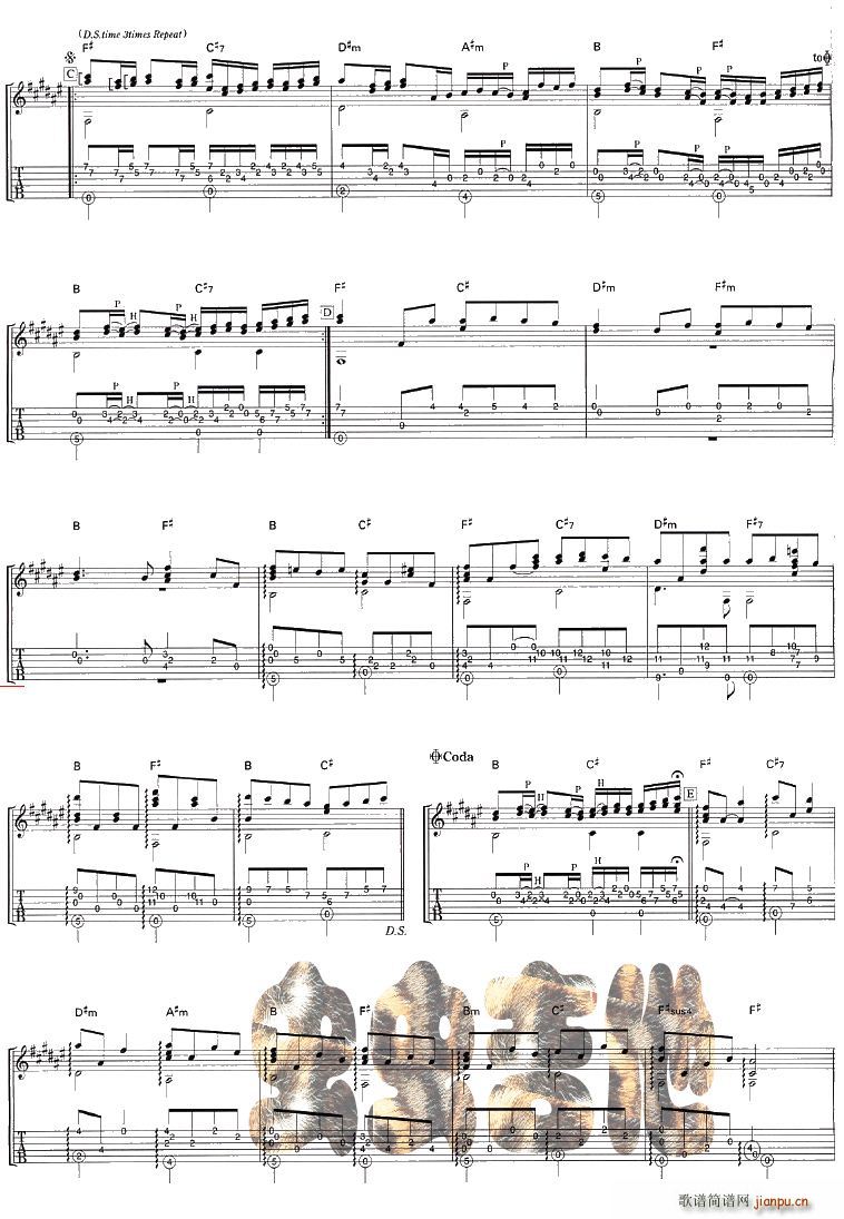 canon吉他版(吉他谱)3