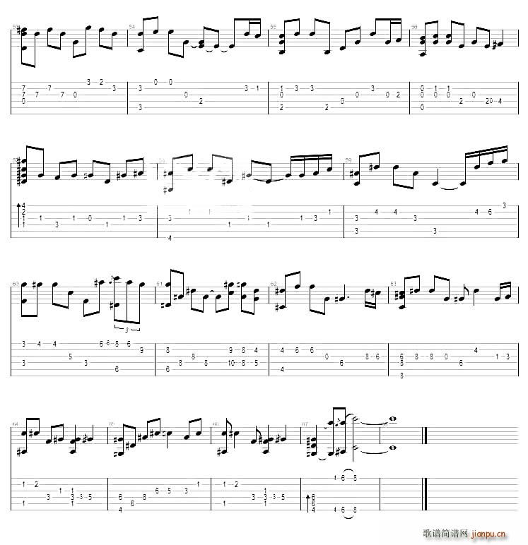 Kiss the rain 雨的印记 夏日香气插曲 不同版本(吉他谱)3