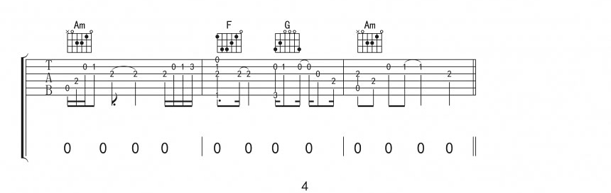 牵丝戏吉他谱_银临_C调原版指法六线谱_吉他弹唱谱4