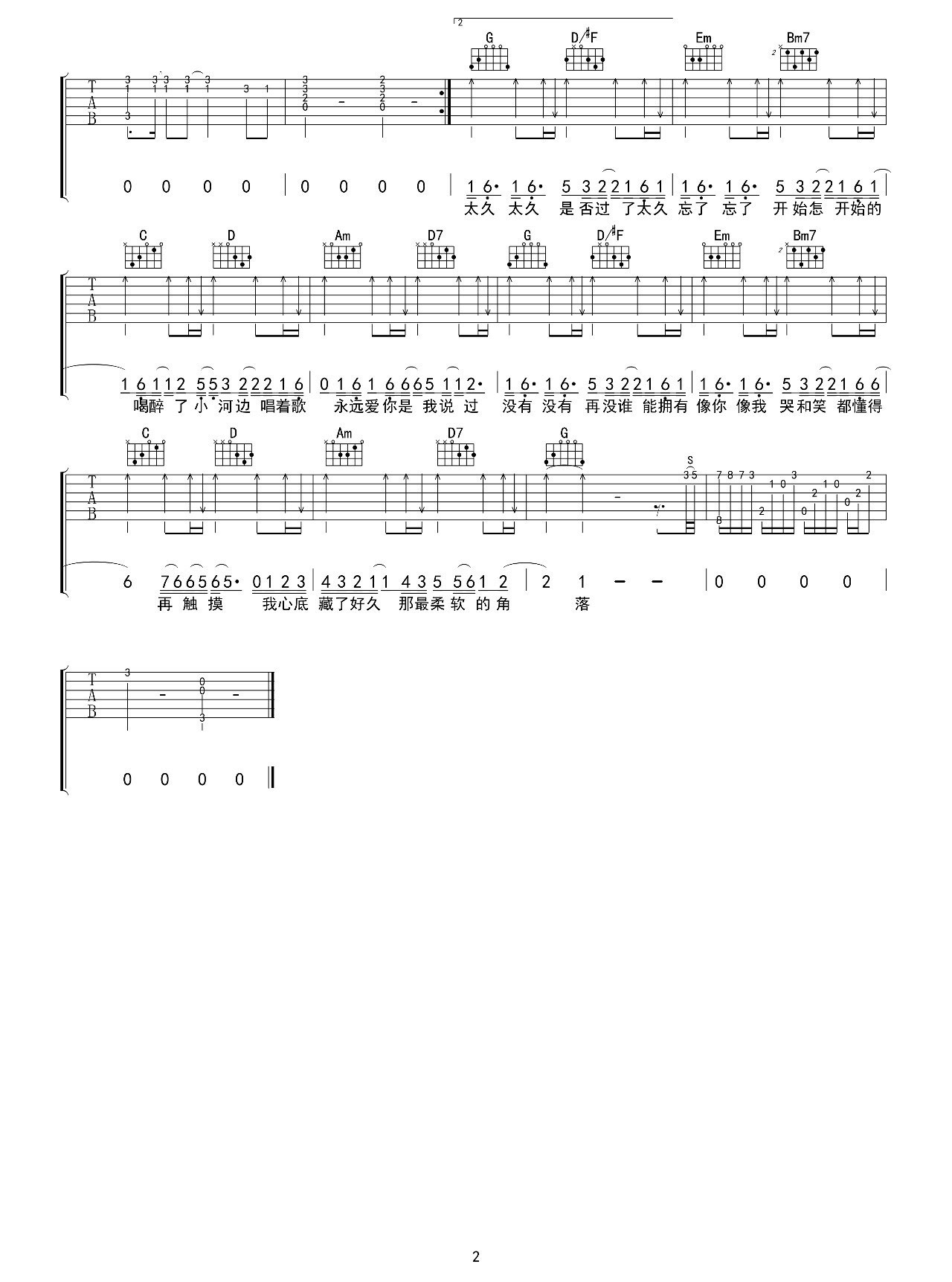 我们俩吉他谱2-郭顶