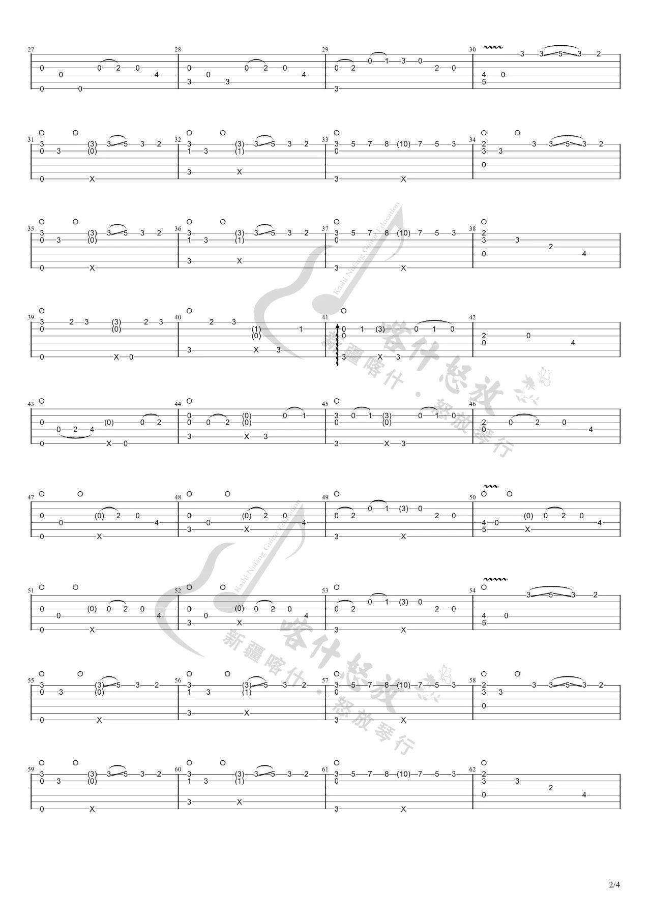 River Flows In You吉他谱2