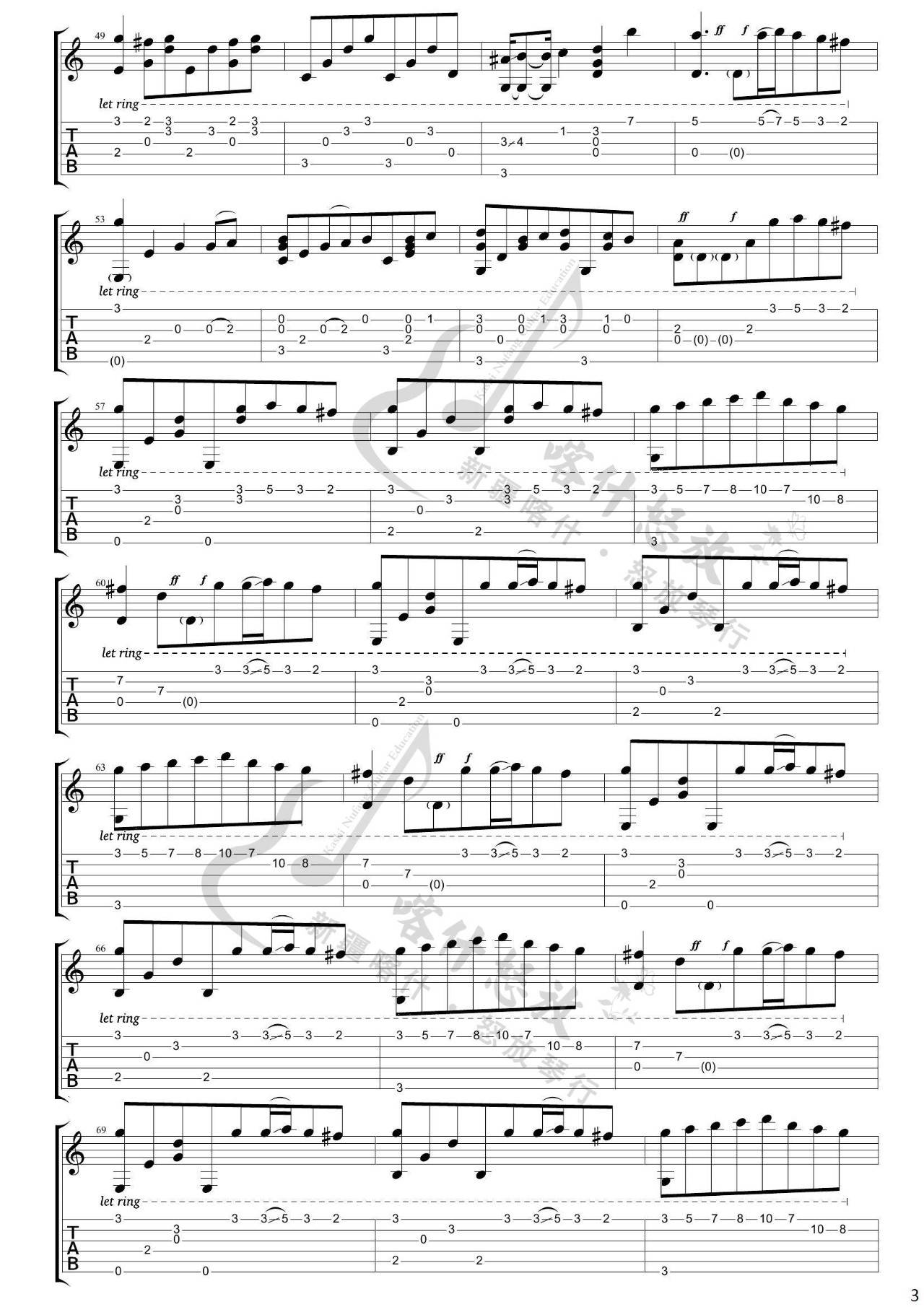 River Flows In You吉他谱3