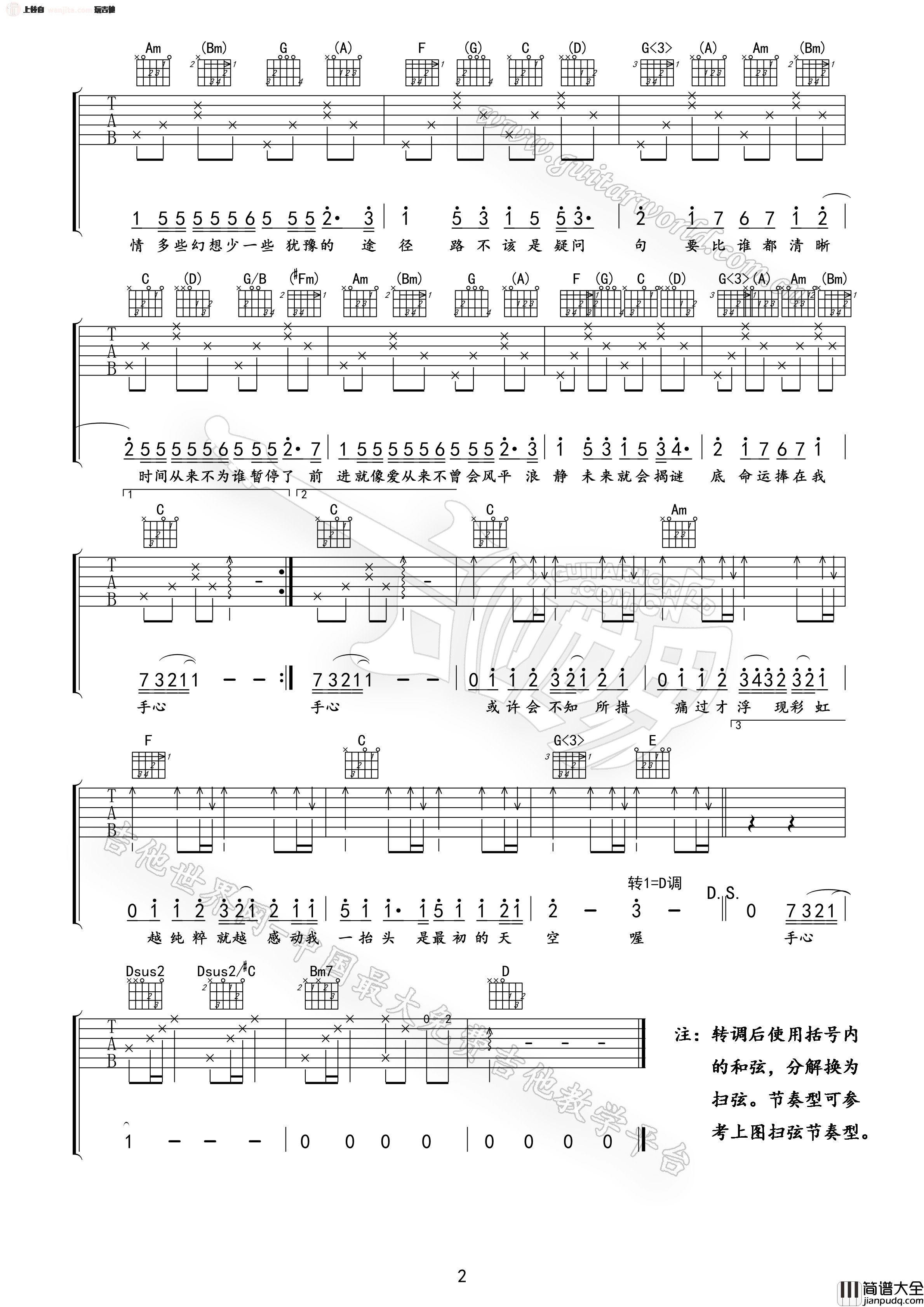 以后要做的事吉他谱_林俊杰