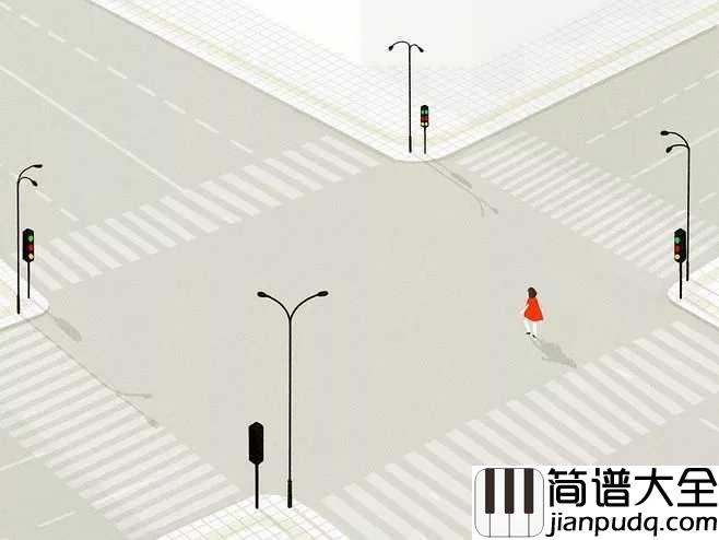 十字路口吉他谱_纣王老胡_站在十字路口，不知道如何让自己走