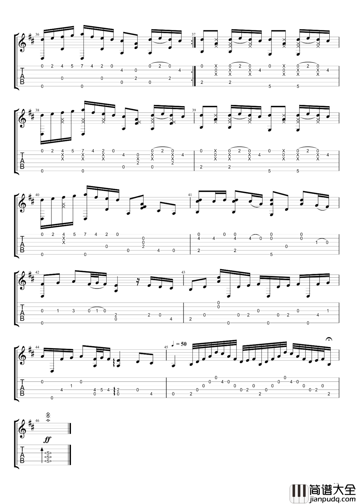 River_flows_in_You指弹谱_俄罗斯大叔IGOR版本_吉他视频