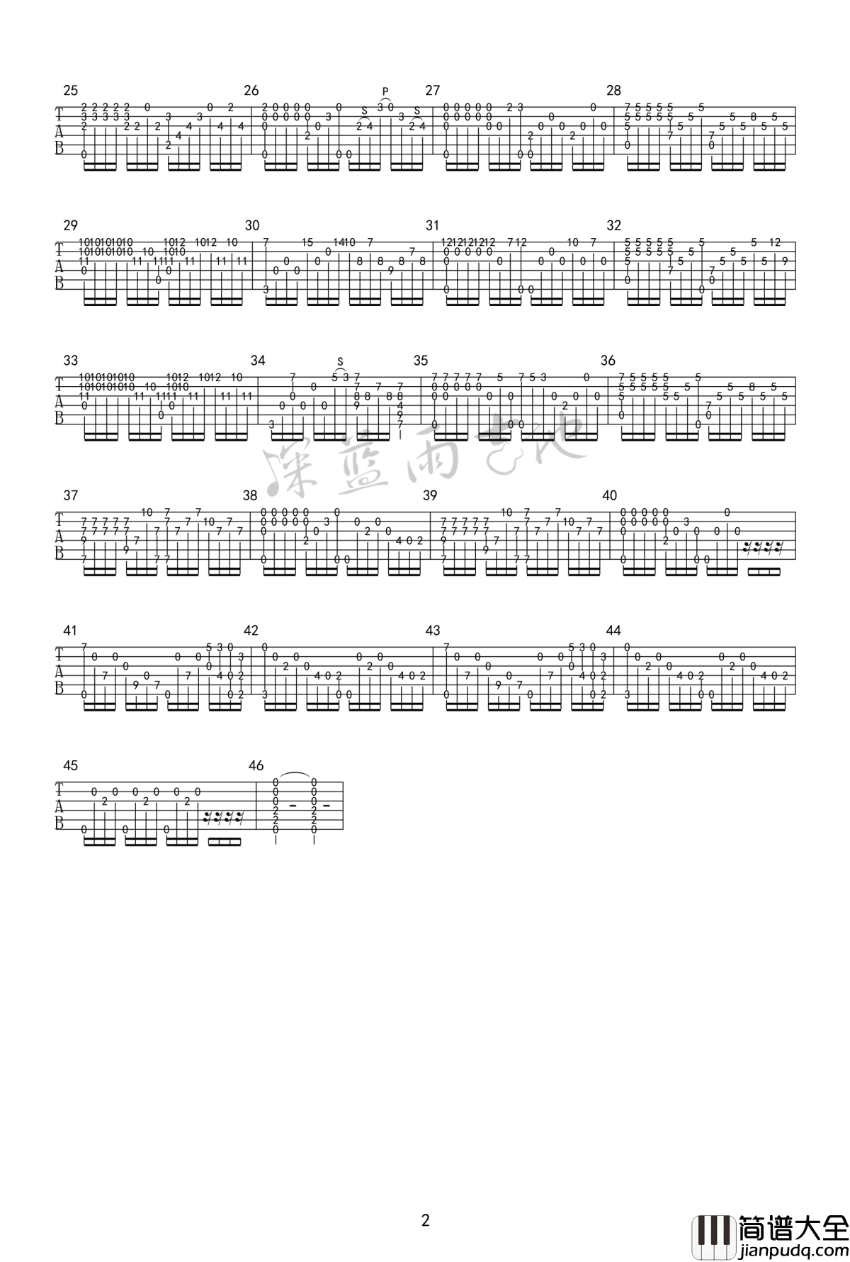 来生缘指弹谱_刘德华_一起走过的日子_吉他独奏谱_教学视频