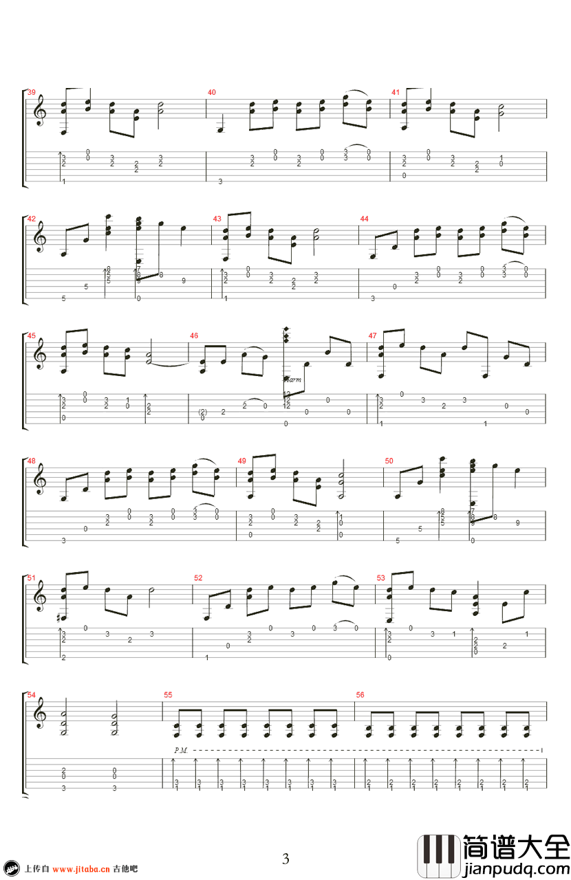 Merry_Christmas_Mr.lawrence_指弹谱_押尾桑_吉他演奏视频