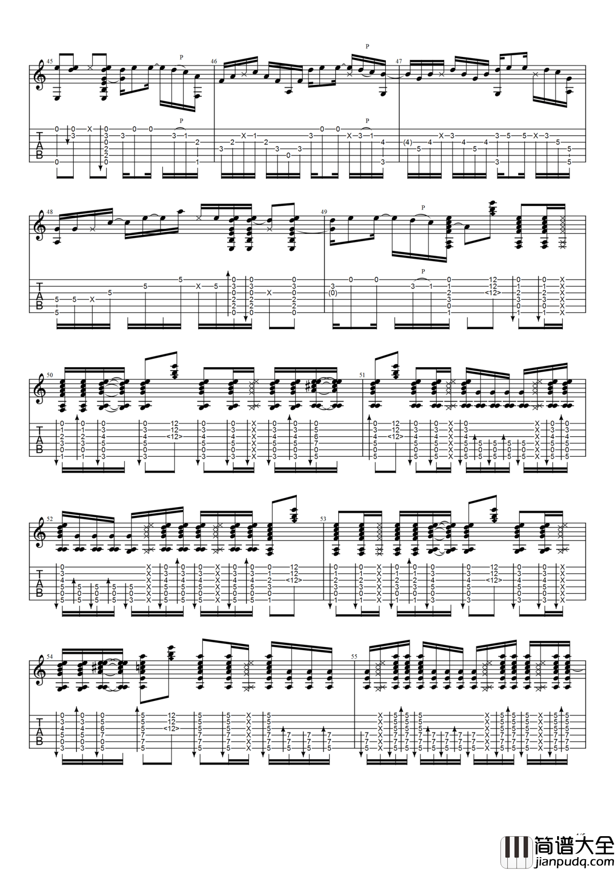 We_don't_talk_anymore指弹谱_Charlie_Puth_吉他独奏视频