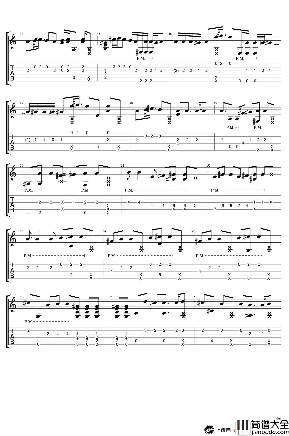 告白气球指弹谱_李森茂Sam指弹版本_吉他演奏视频