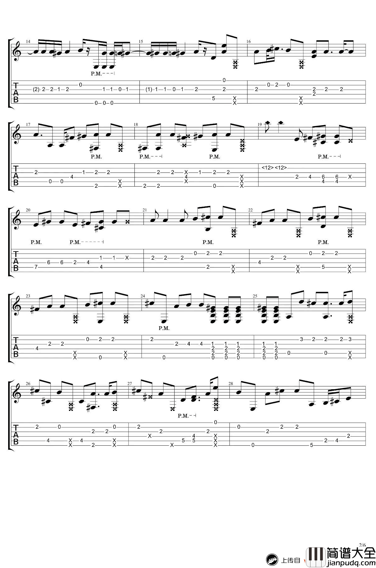 告白气球指弹谱_李森茂Sam指弹版本_吉他演奏视频