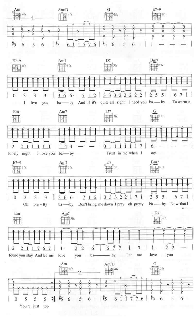 Can't-Take-My-Eyes-Off-You吉他谱预览图